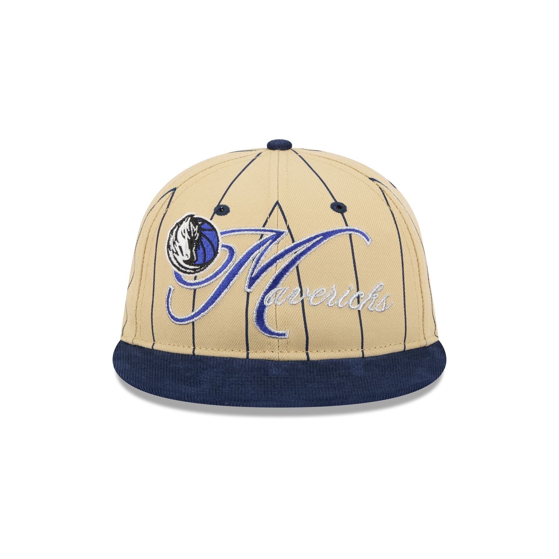Alternative view of Dallas Mavericks Pinstripe Script Retro Crown 9Fifty Adjustable Hat