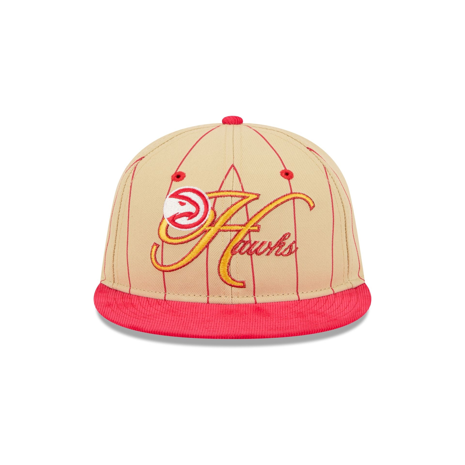 Alternative view of Atlanta Hawks Pinstripe Script Retro Crown 9Fifty Adjustable Hat