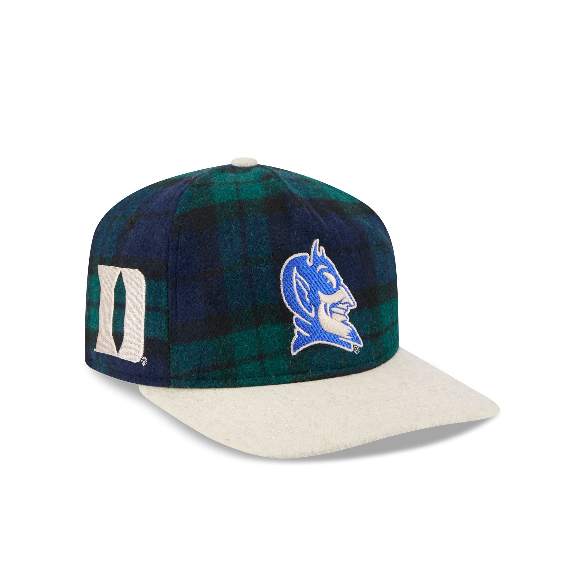 Duke Blue Devils Plaid Letterman 19Twenty Adjustable Hat