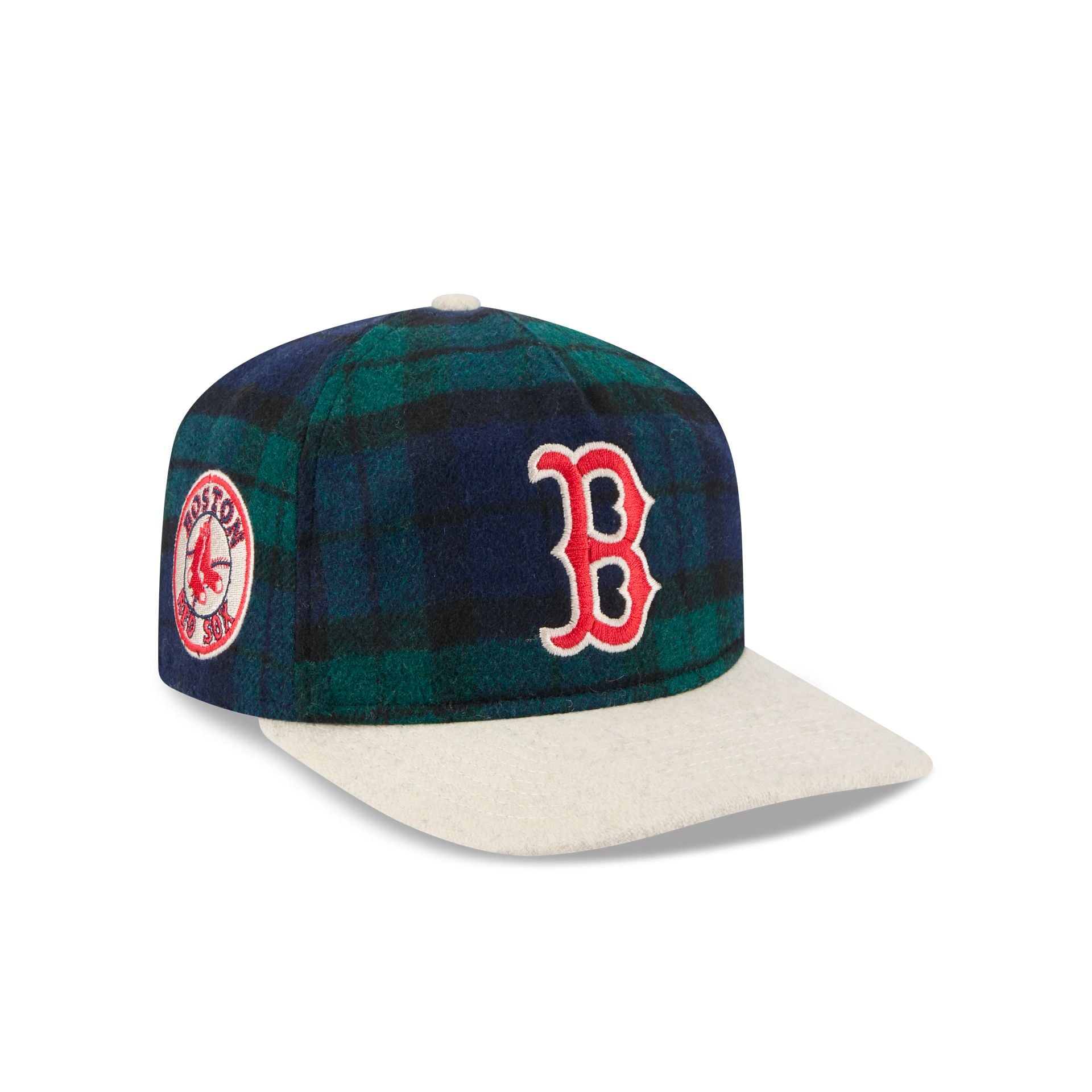 Boston Red Sox Plaid Letterman 19Twenty Adjustable Hat