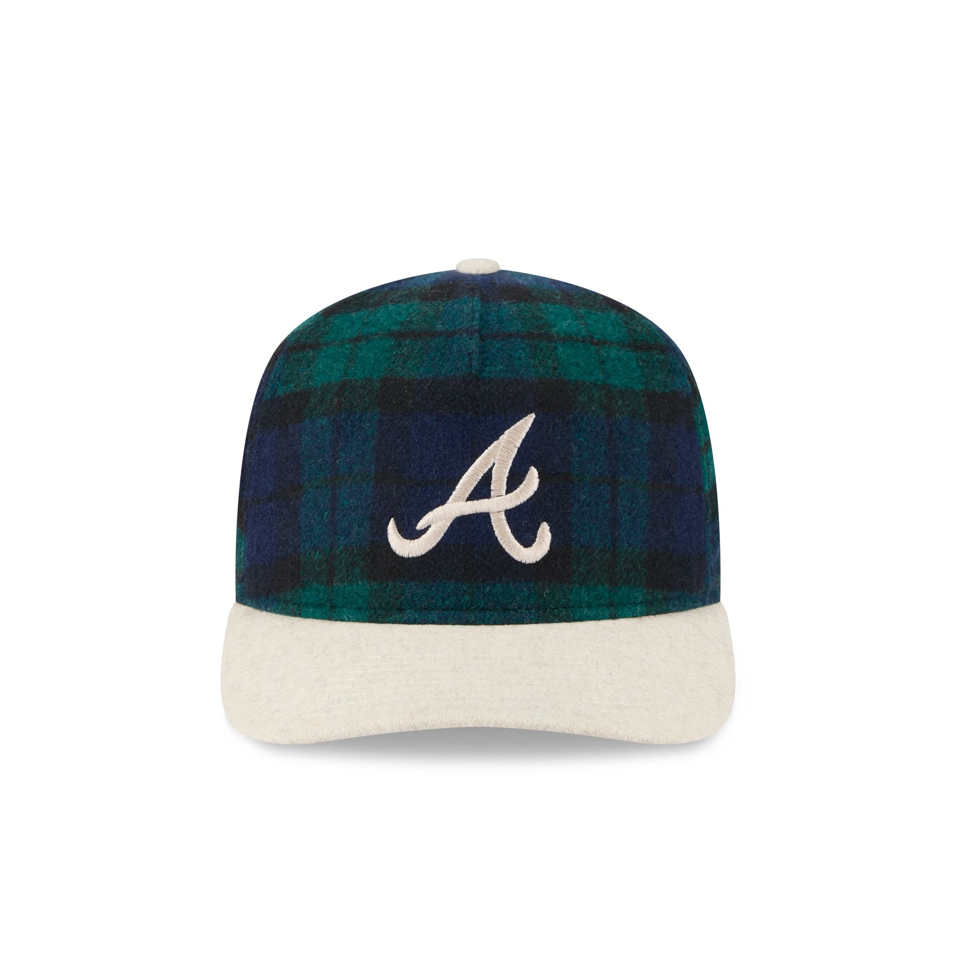 Alternative view of Atlanta Braves Plaid Letterman 19Twenty Adjustable Hat