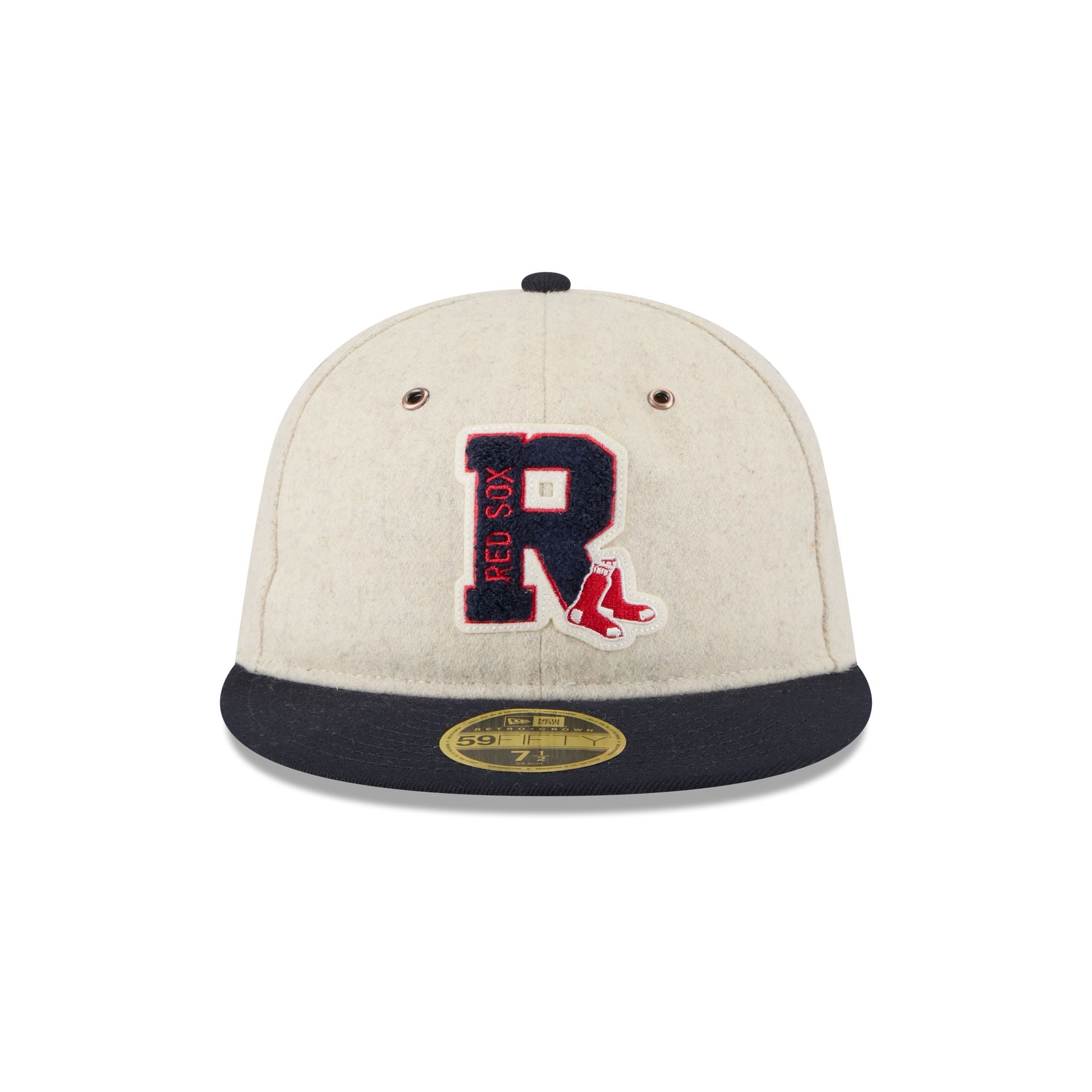 Alternative view of Boston Red Sox Wool Letterman Retro Crown 59Fifty Fitted Hat