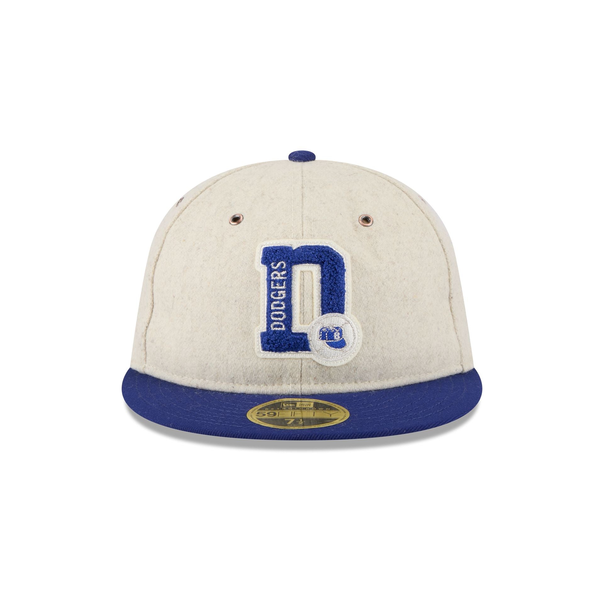 Alternative view of Brooklyn Dodgers Wool Letterman Retro Crown 59Fifty Fitted Hat