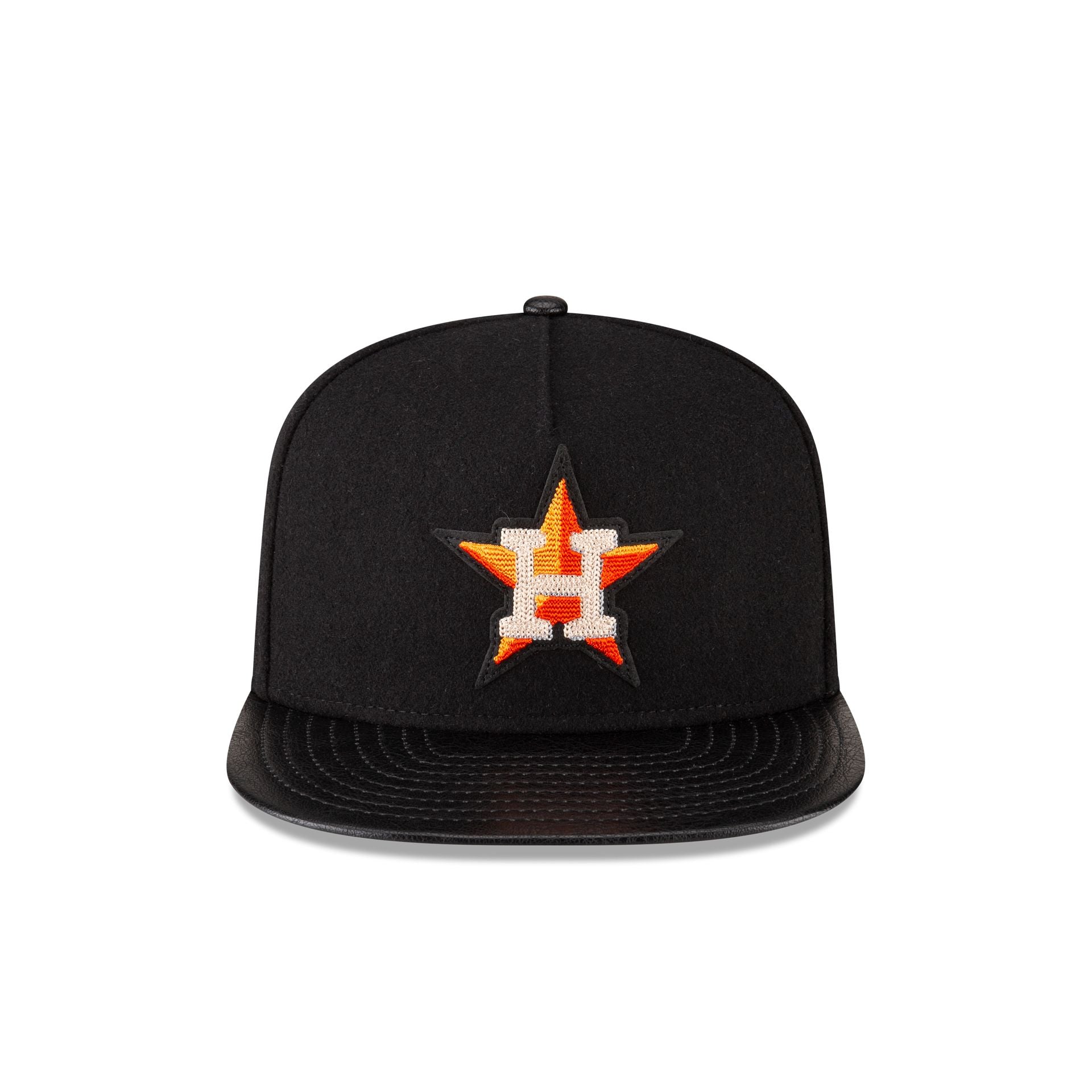 Alternative view of Houston Astros Wool Letterman 9Fifty A-Frame Snapback Hat