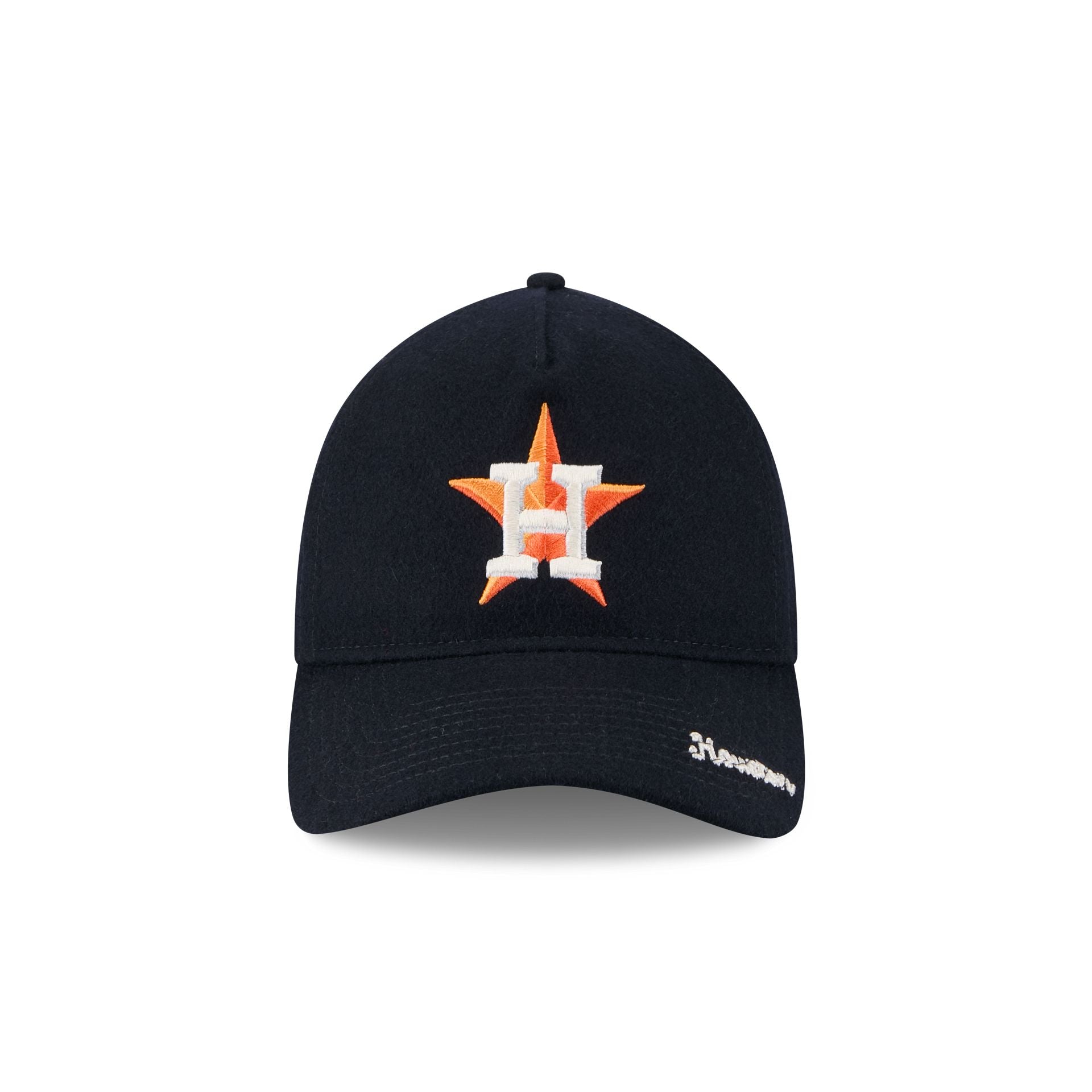 Alternative view of Houston Astros Wool Letterman 9Twenty A-Frame Adjustable Hat Adjustable Hat