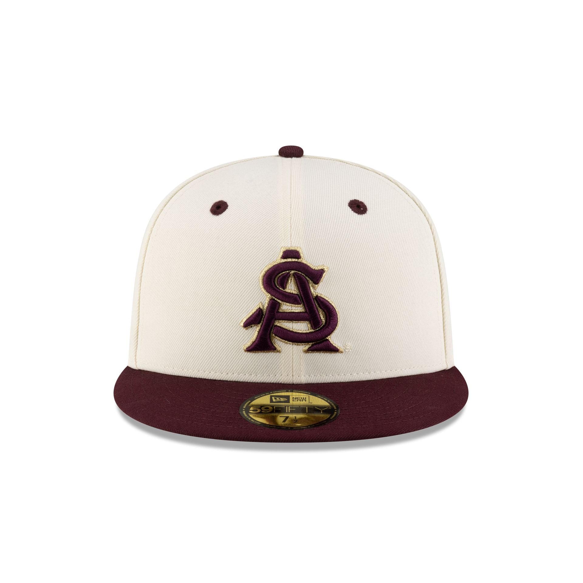 Alternative view of Arizona State Sun Devils Chrome White 59Fifty Fitted Hat