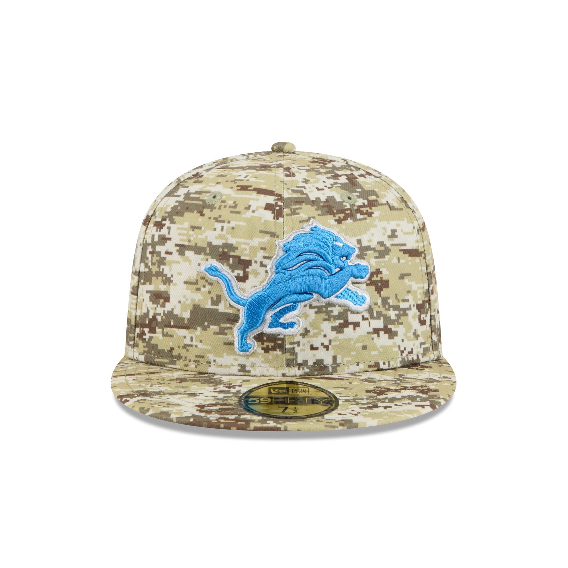 Alternative view of Detroit Lions 2025 Salute To Service Fan Gear 59Fifty Fitted Hat