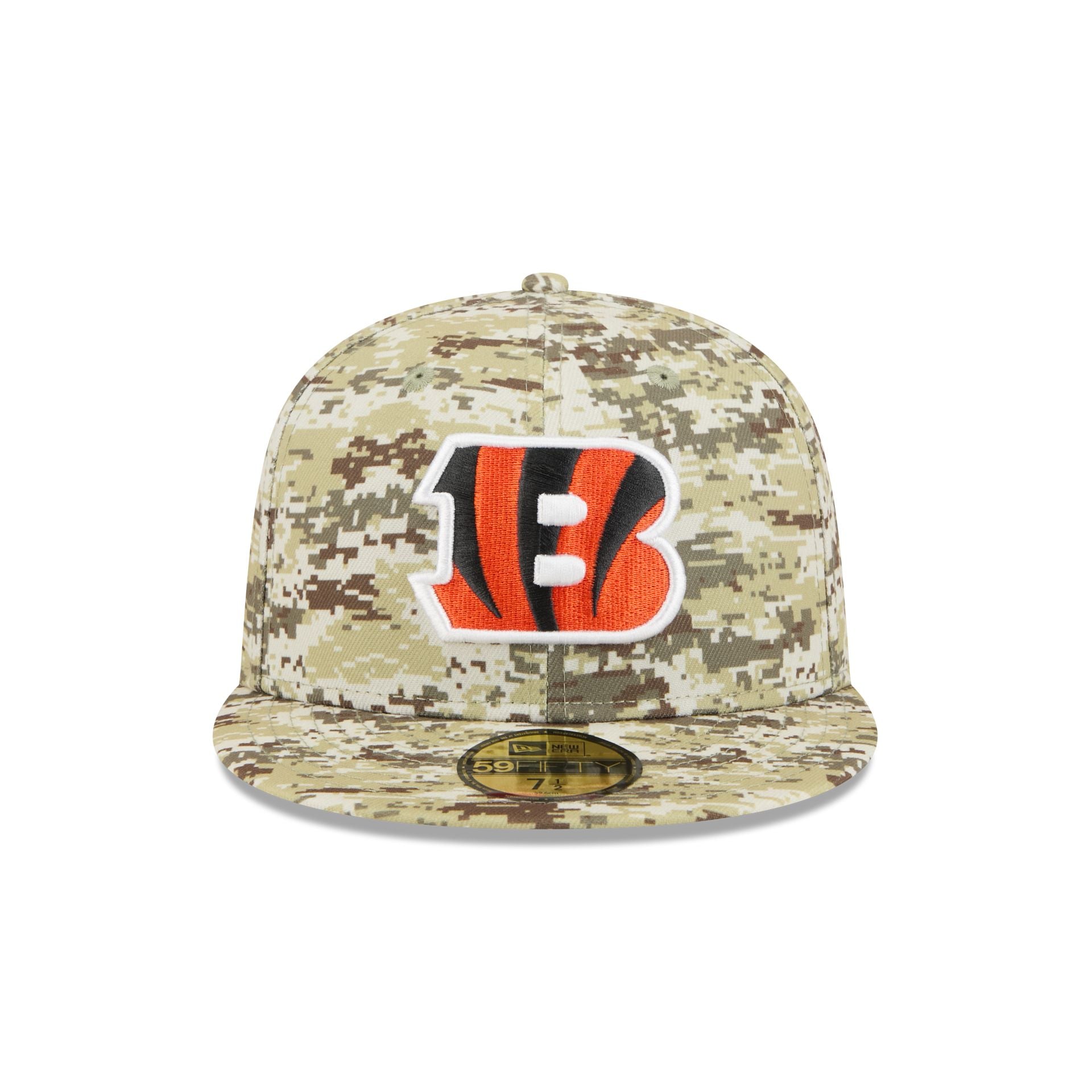 Alternative view of Cincinnati Bengals 2025 Salute To Service Fan Gear 59Fifty Fitted Hat