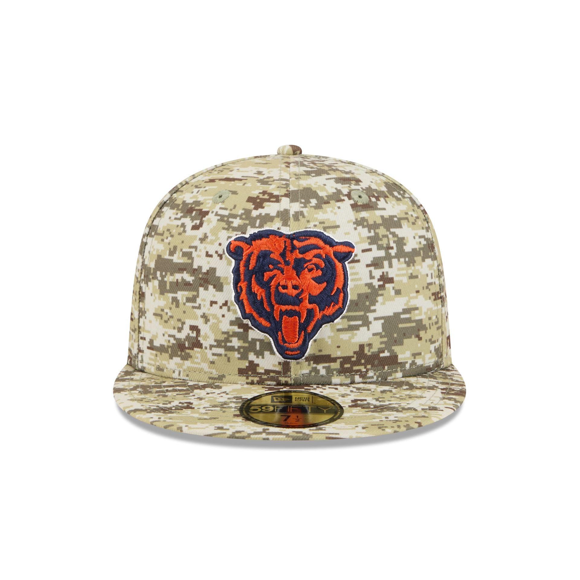 Alternative view of Chicago Bears 2025 Salute To Service Fan Gear 59Fifty Fitted Hat