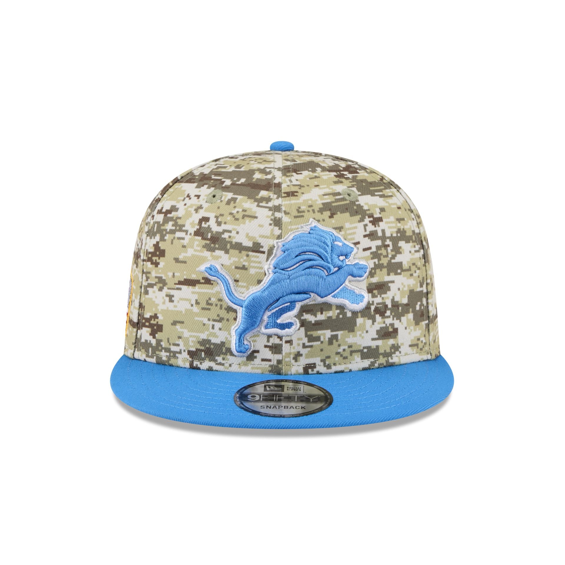 Alternative view of Detroit Lions 2025 Salute To Service Fan Gear 9Fifty Snapback Hat