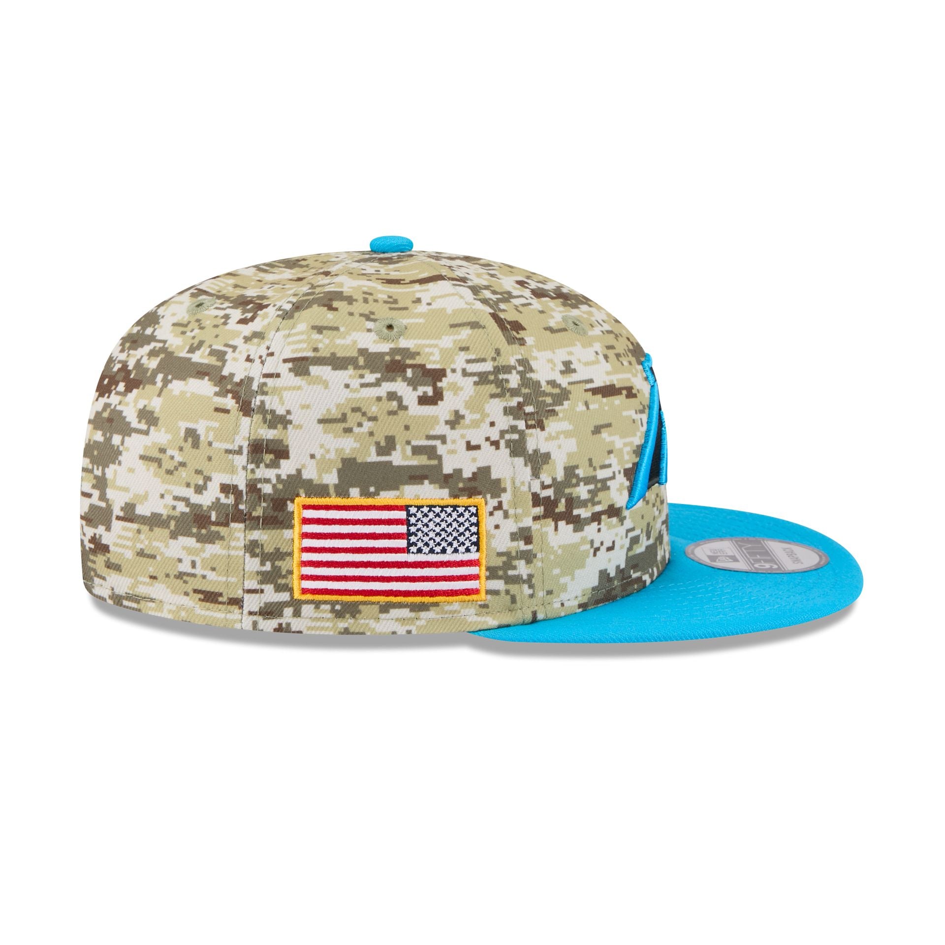 Carolina Panthers 2025 Salute To Service Fan Gear 9Fifty Snapback Hat - Image 4