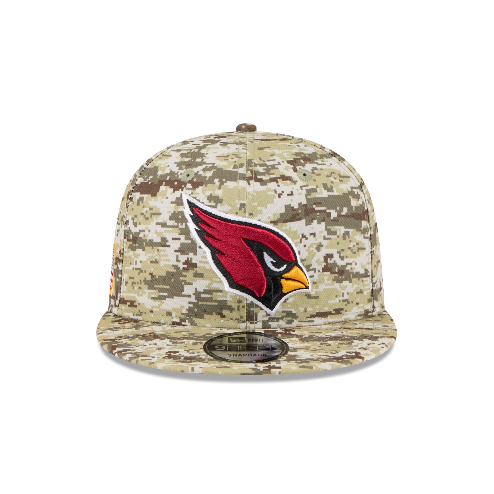 Alternative view of Arizona Cardinals 2025 Salute To Service Fan Gear 9Fifty Snapback Hat