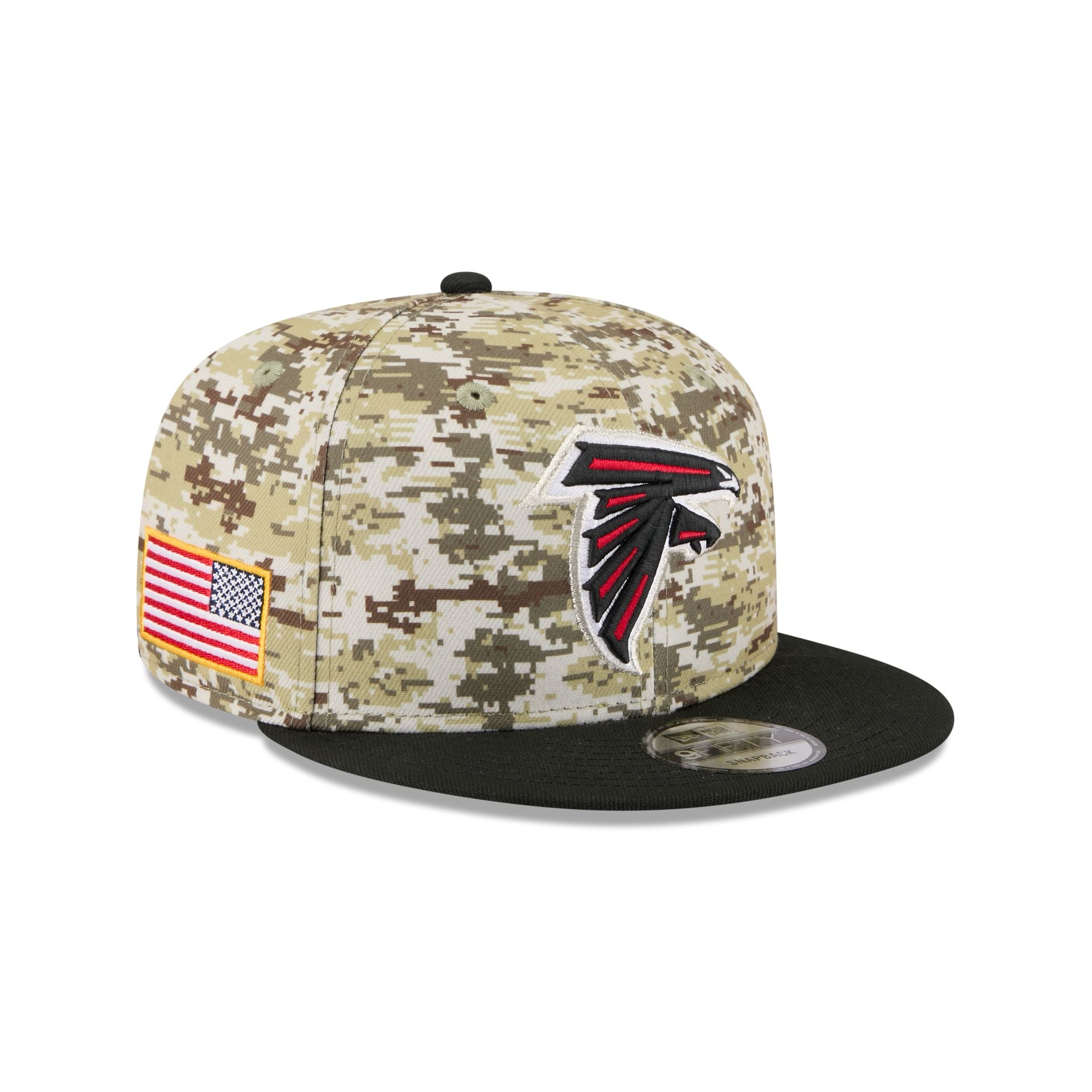 Atlanta Falcons 2025 Salute To Service Fan Gear 9Fifty Snapback Hat