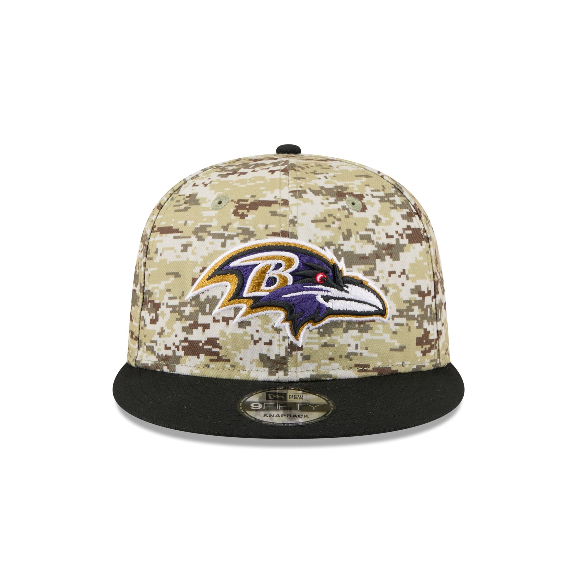 Alternative view of Baltimore Ravens 2025 Salute To Service Fan Gear 9Fifty Snapback Hat