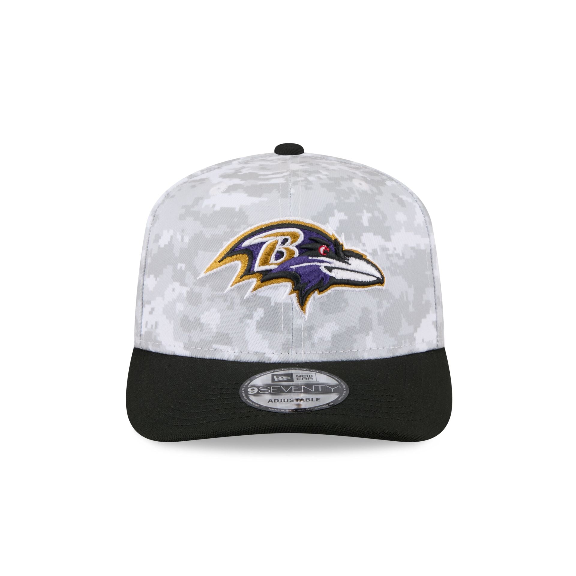 Alternative view of Baltimore Ravens 2025 Salute To Service Fan Gear 9Seventy Stretch-Snap Hat