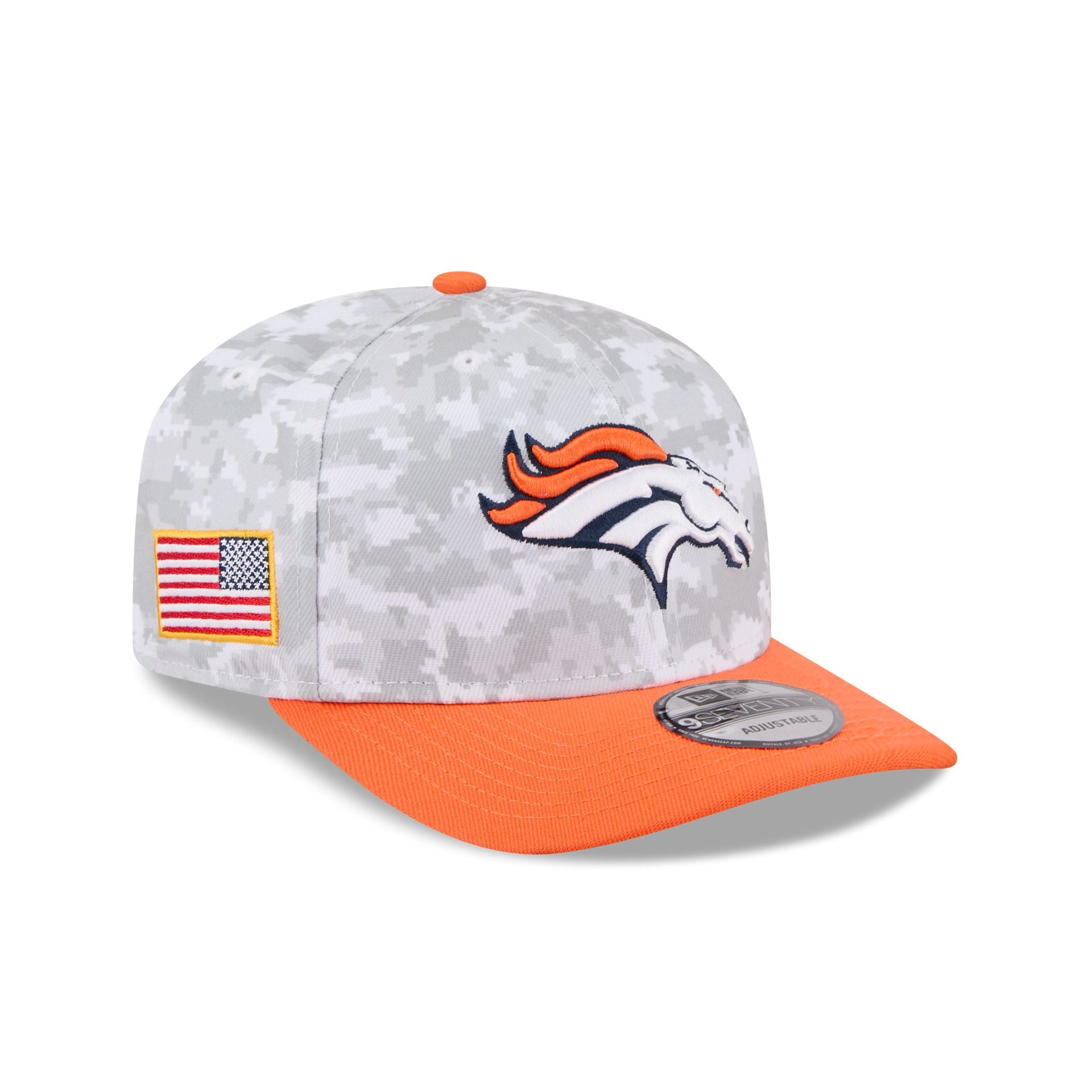 Denver Broncos 2025 Salute To Service Fan Gear 9Seventy Stretch-Snap Hat