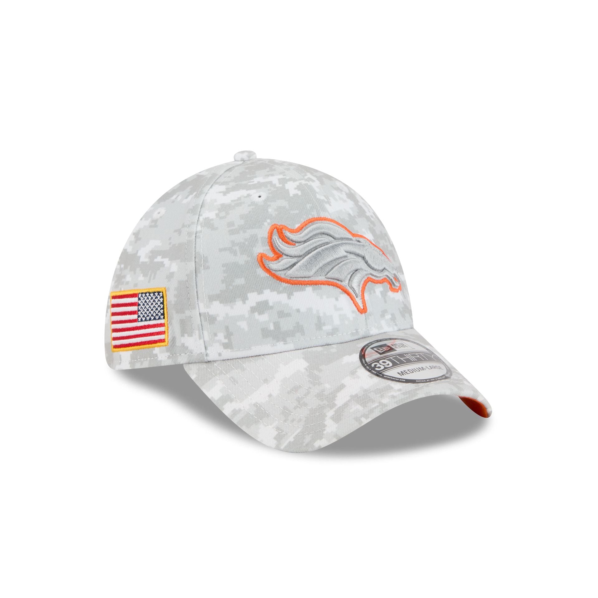 Denver Broncos 2025 Salute To Service Fan Gear 39Thirty Stretch Fit Hat