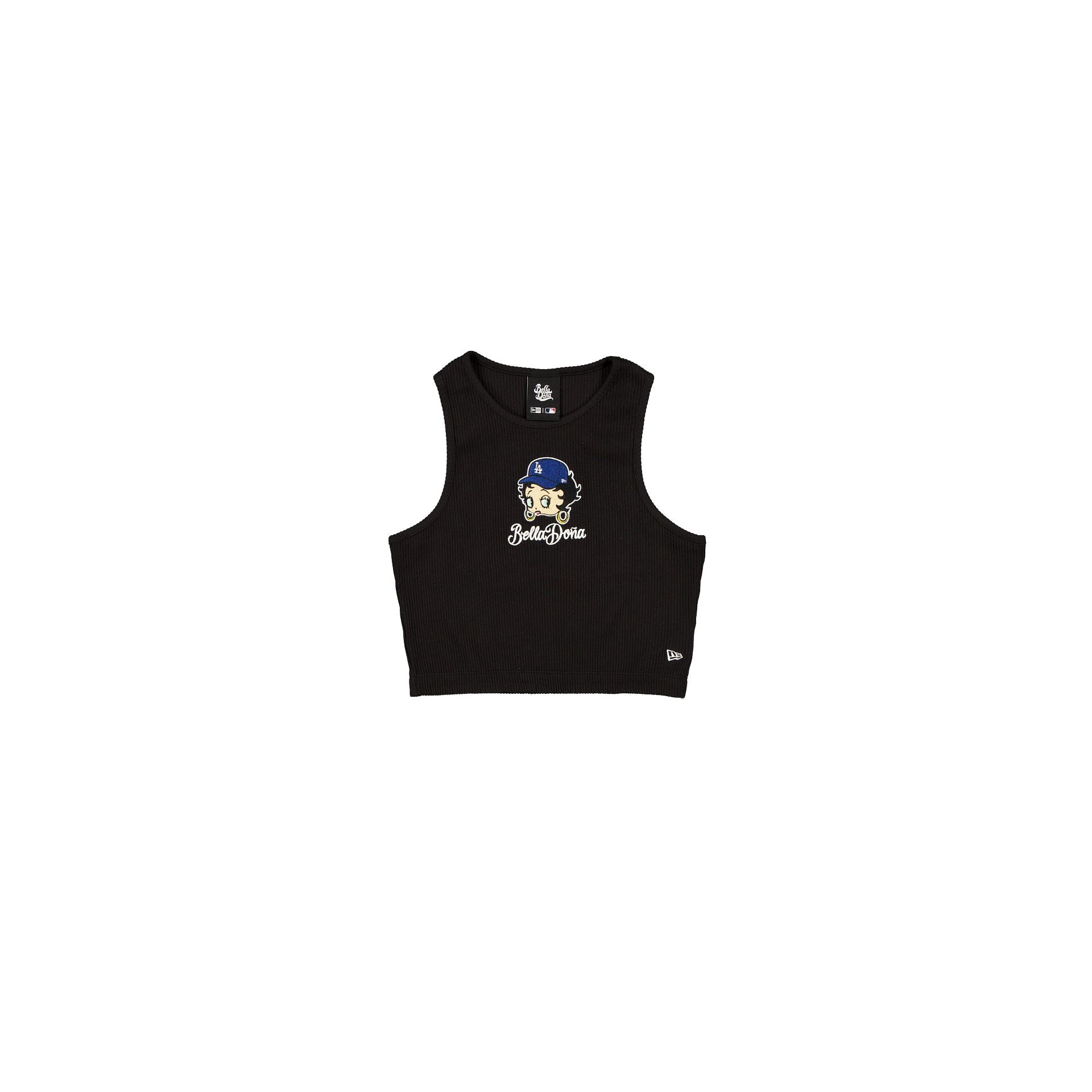 Bella DoñA X Betty Boop X Los Angeles Dodgers Women's Cropped Tank Top