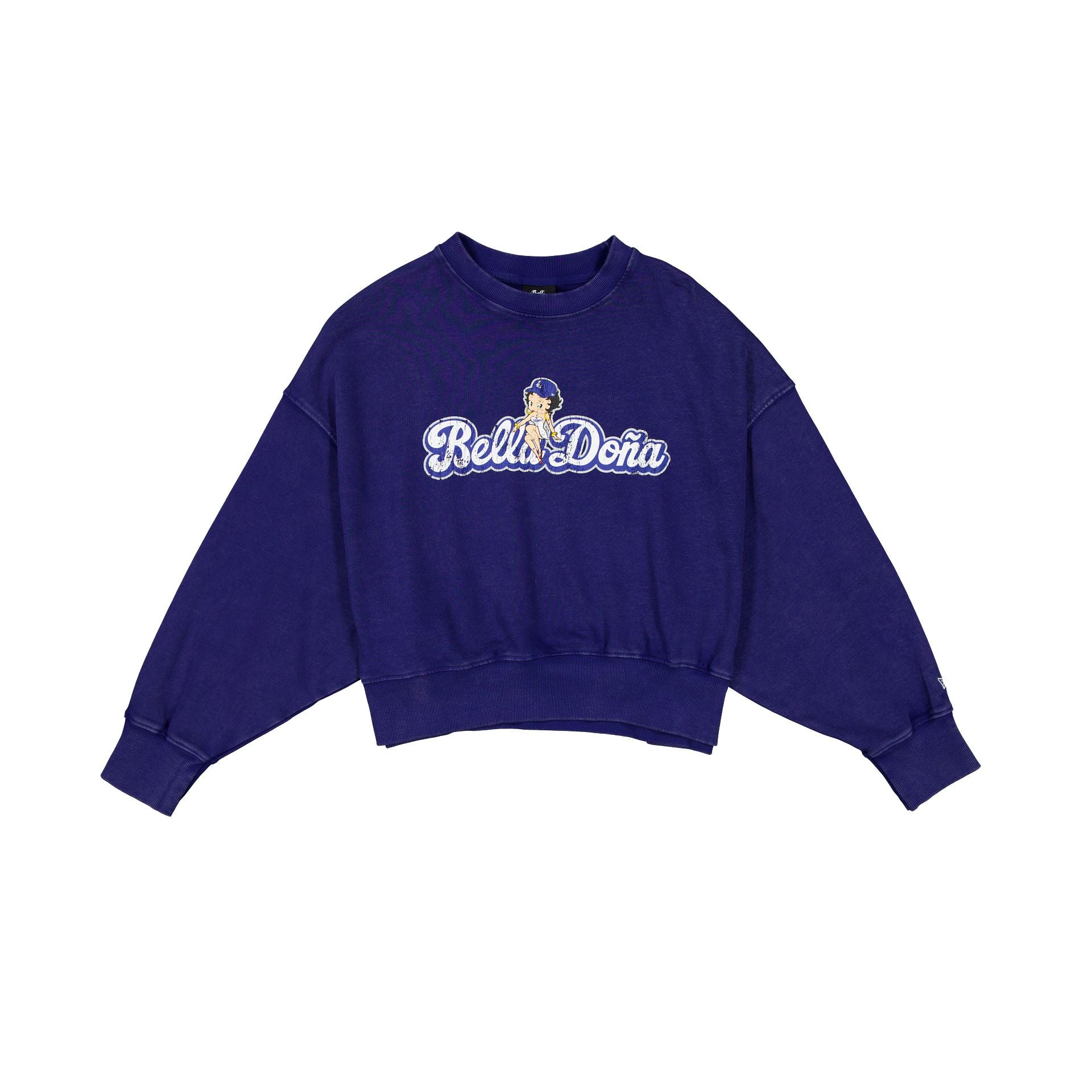 Bella DoñA X Betty Boop X Los Angeles Dodgers Women's Boxy Crewneck