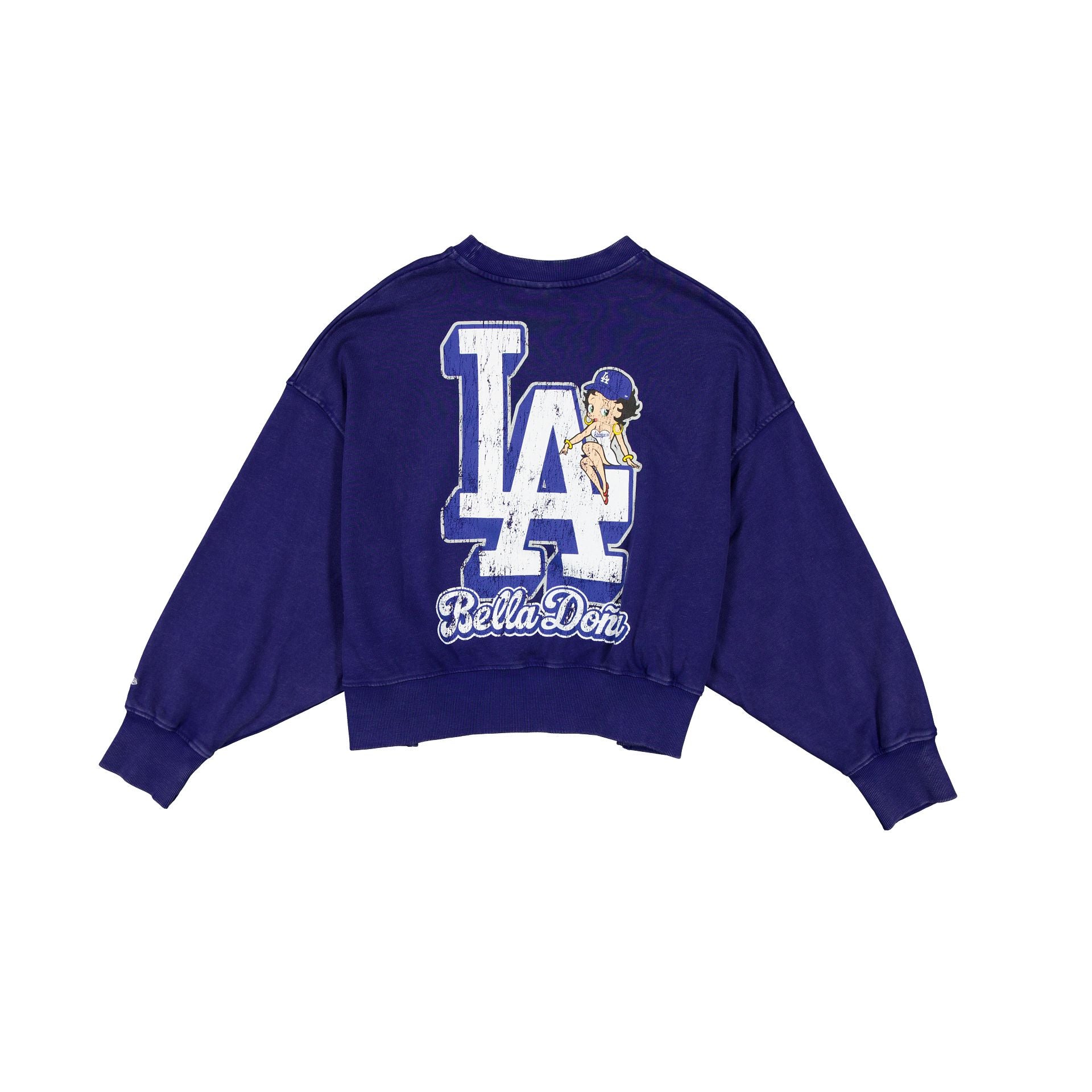 Alternative view of Bella DoñA X Betty Boop X Los Angeles Dodgers Women's Boxy Crewneck