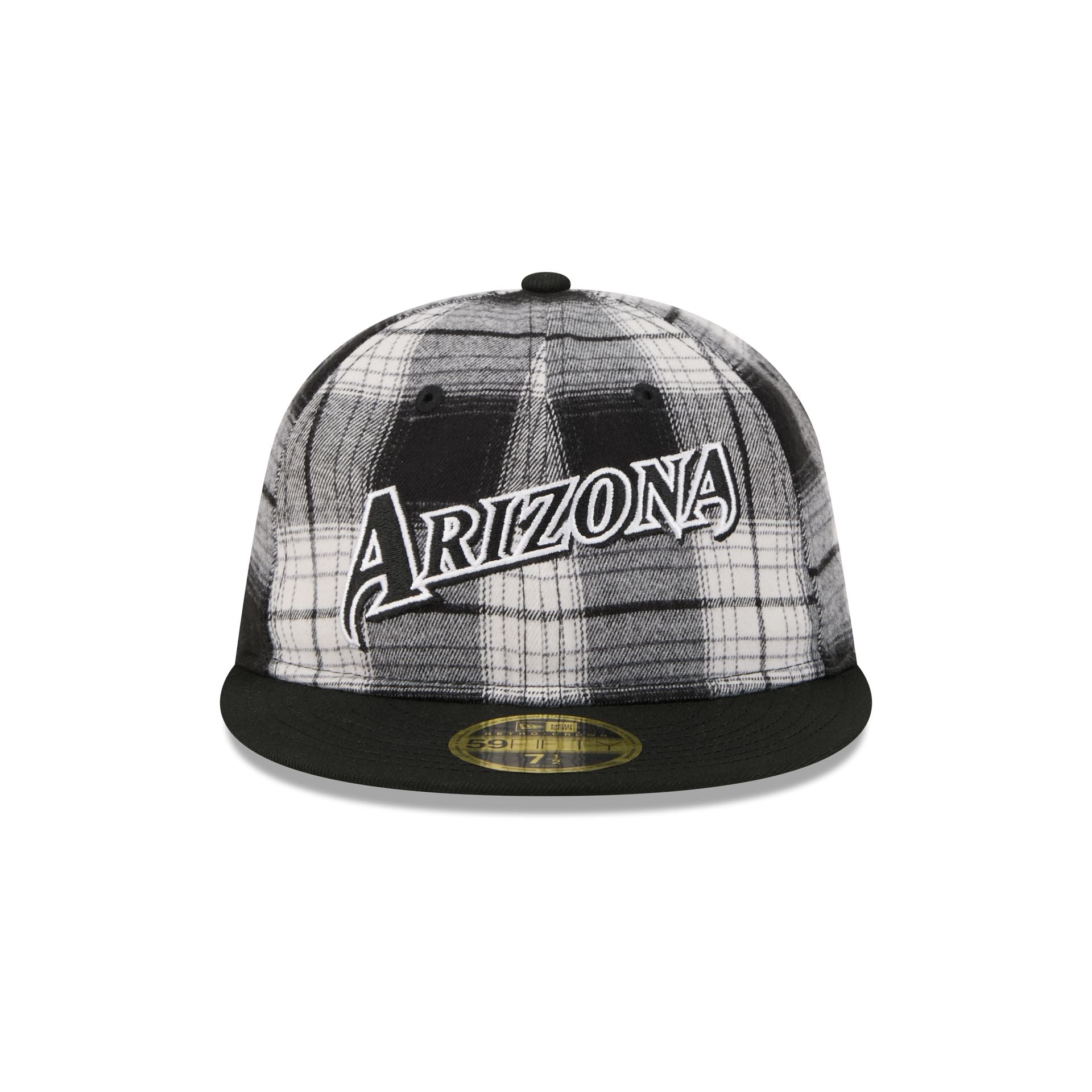 Alternative view of Arizona Diamondbacks Grunge Plaid Retro Crown 59Fifty Fitted Hat