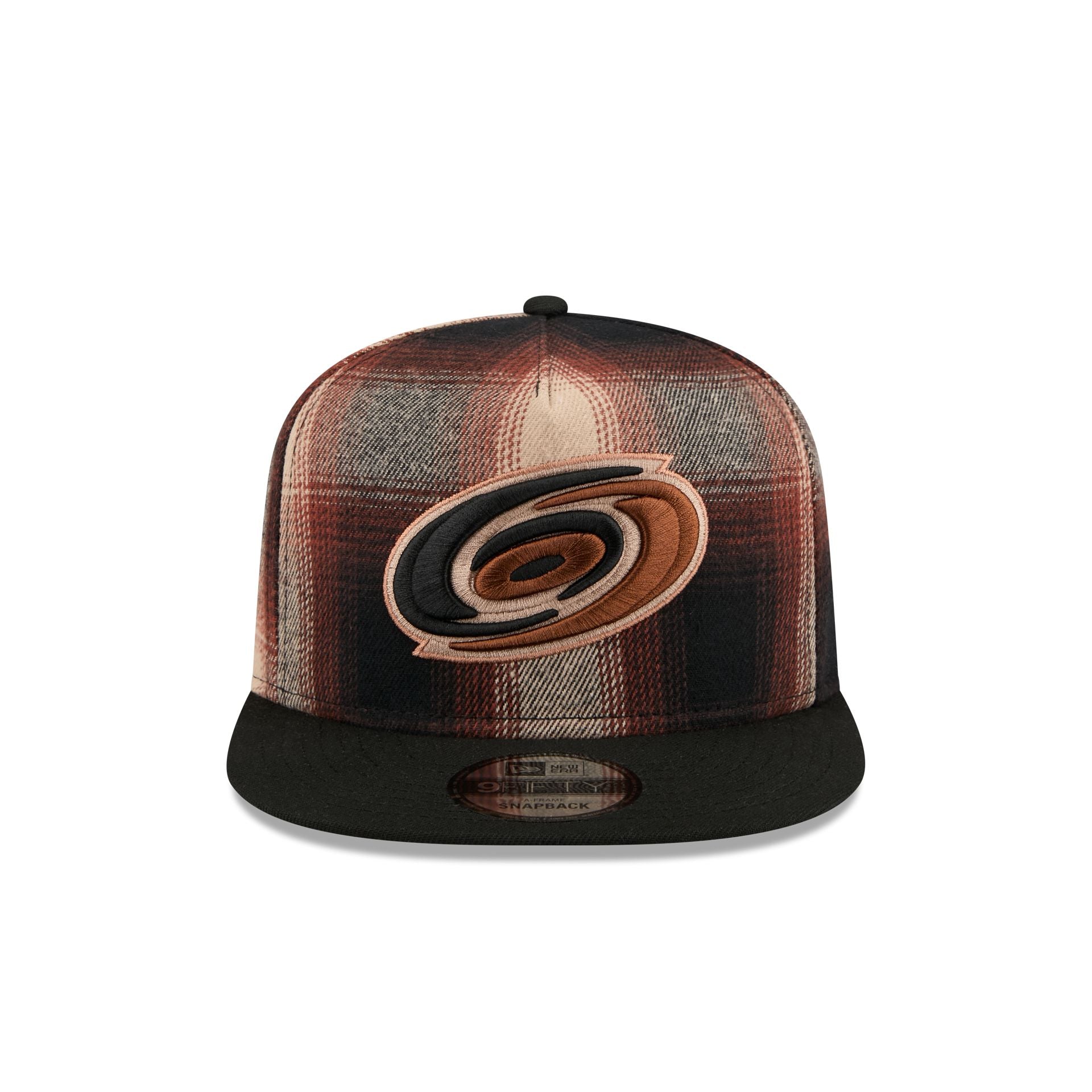 Alternative view of Carolina Hurricanes Grunge Plaid 9Fifty A-Frame Adjustable Hat