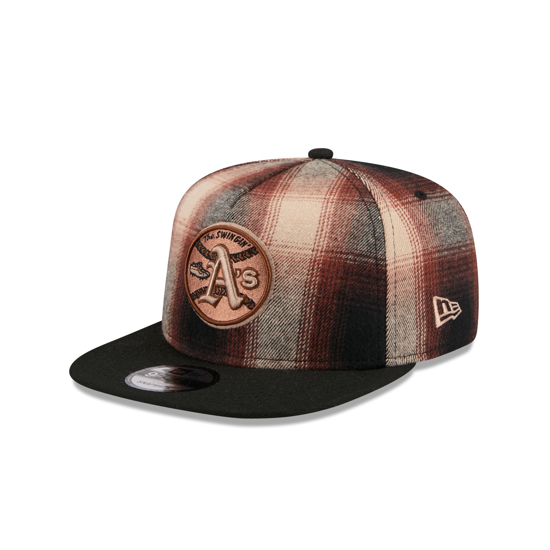 Athletics Grunge Plaid 9Fifty A-Frame Adjustable Hat