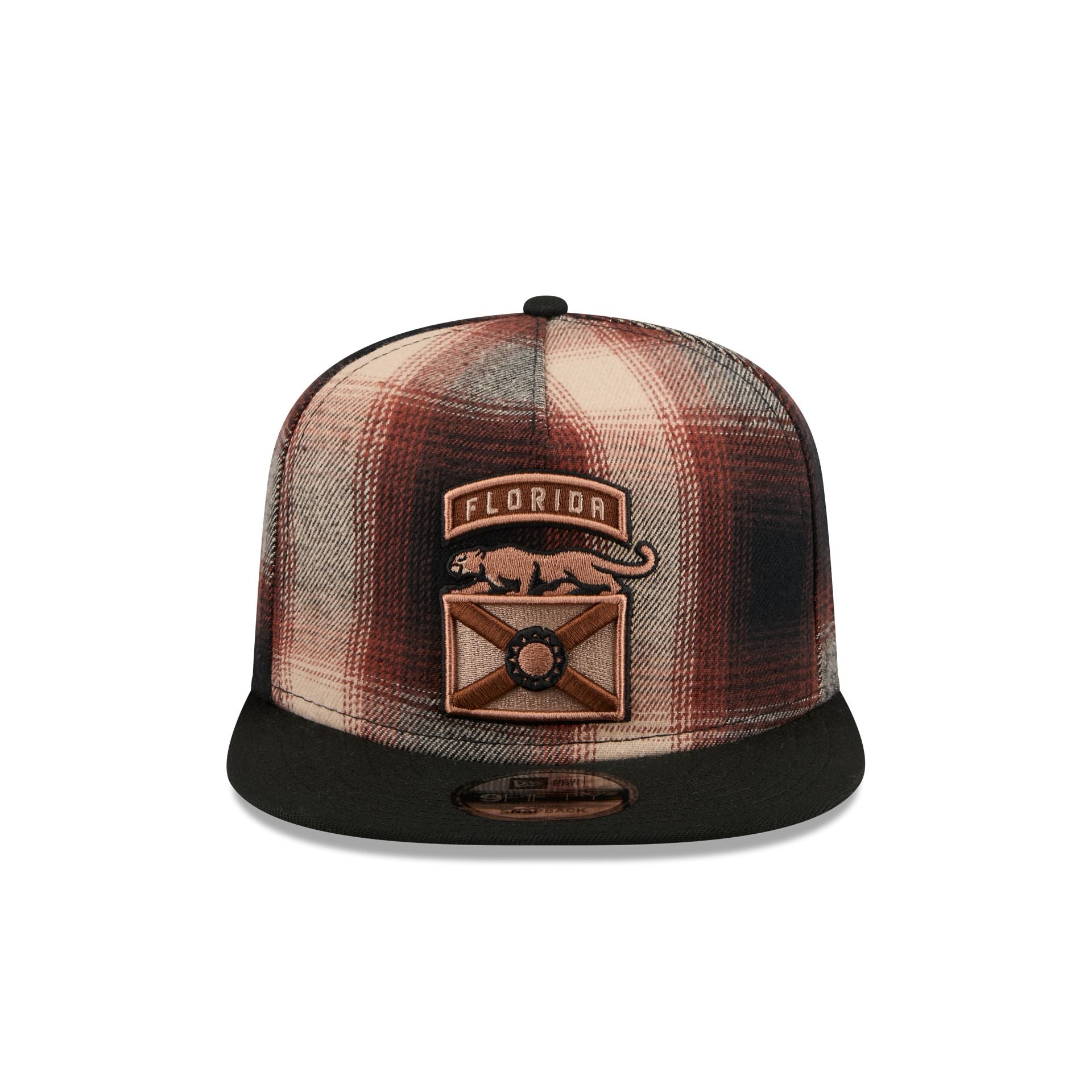 Alternative view of Florida Panthers Grunge Plaid 9Fifty A-Frame Adjustable Hat