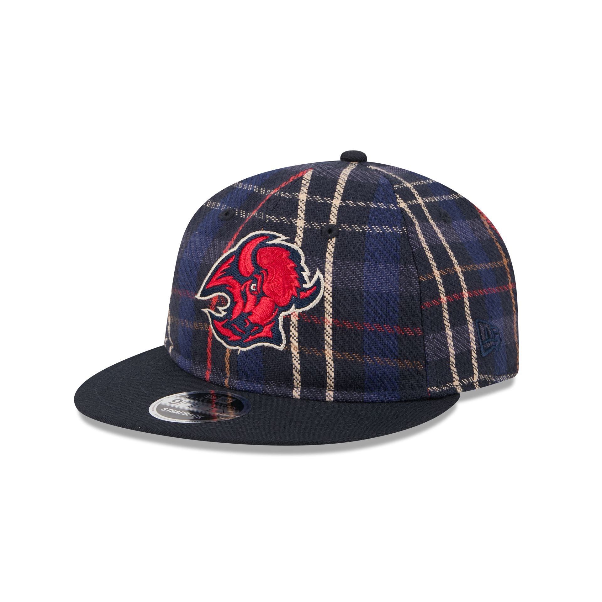 Buffalo Sabres Grunge Plaid Retro Crown 9Fifty Adjustable Hat
