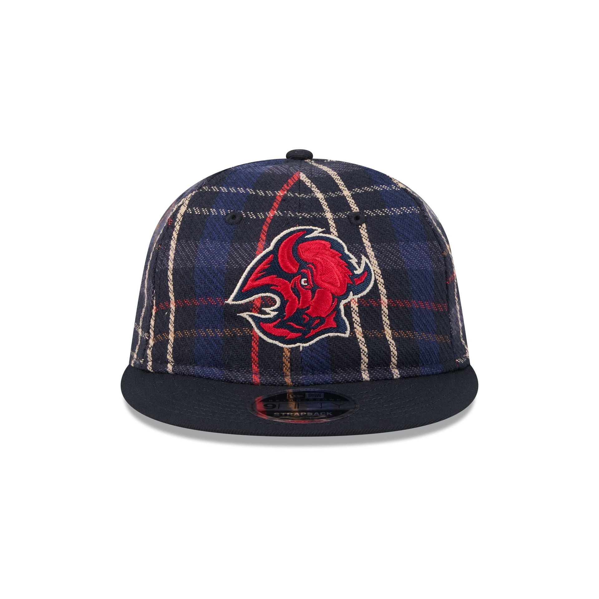 Alternative view of Buffalo Sabres Grunge Plaid Retro Crown 9Fifty Adjustable Hat