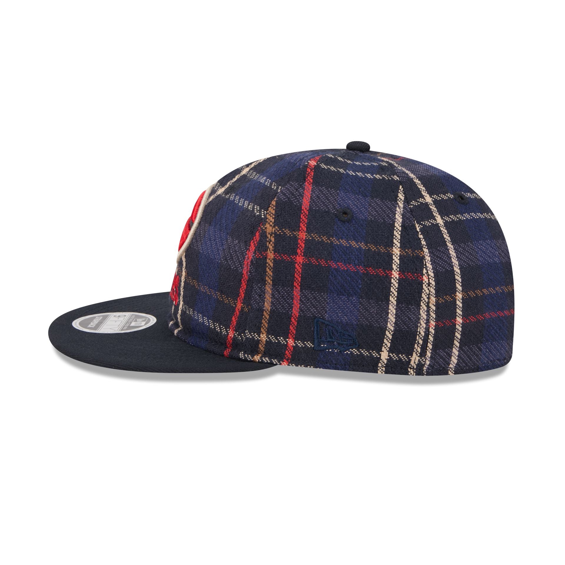Green Bay Packers Grunge Plaid Retro Crown 9Fifty Adjustable Hat - Image 4