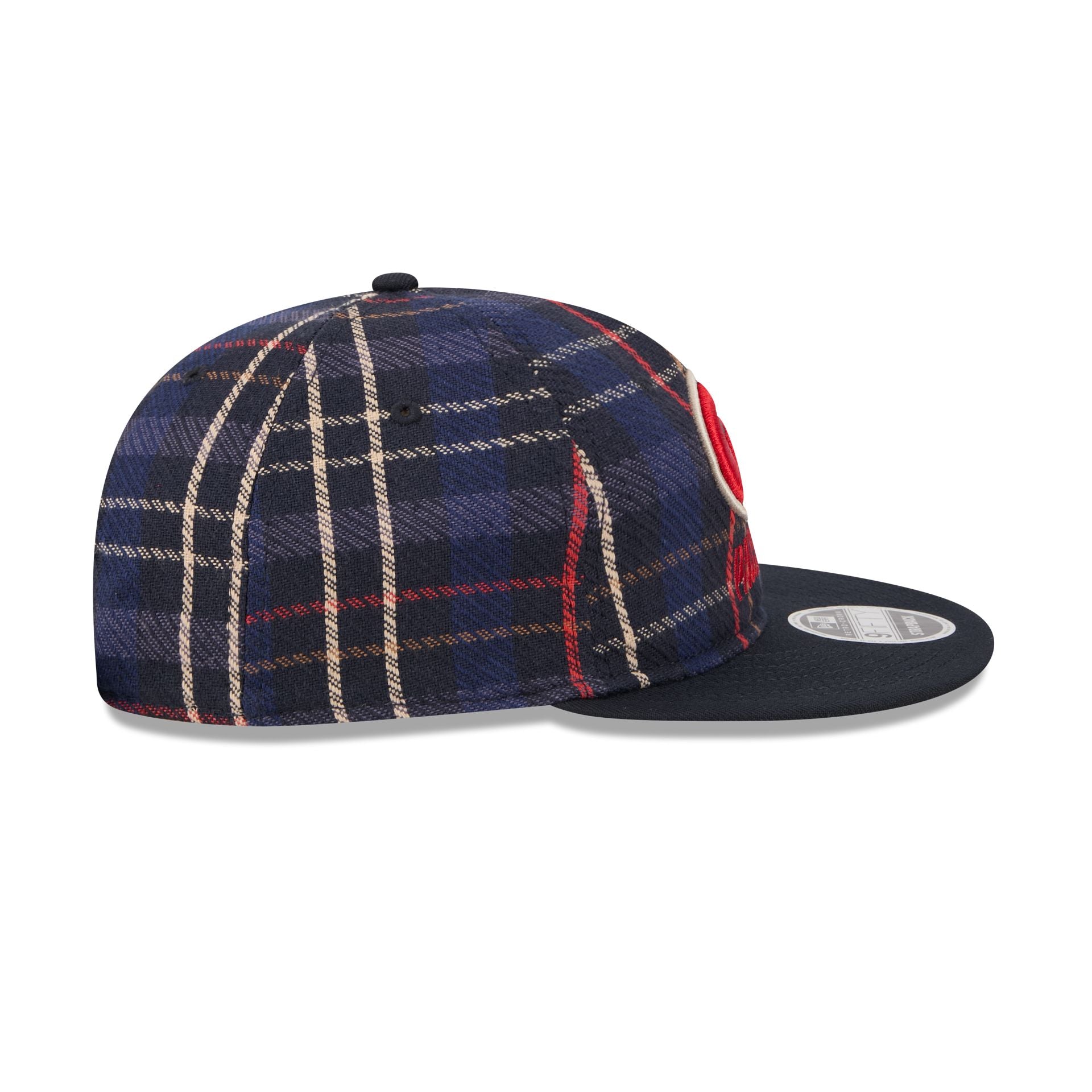 Green Bay Packers Grunge Plaid Retro Crown 9Fifty Adjustable Hat - Image 5