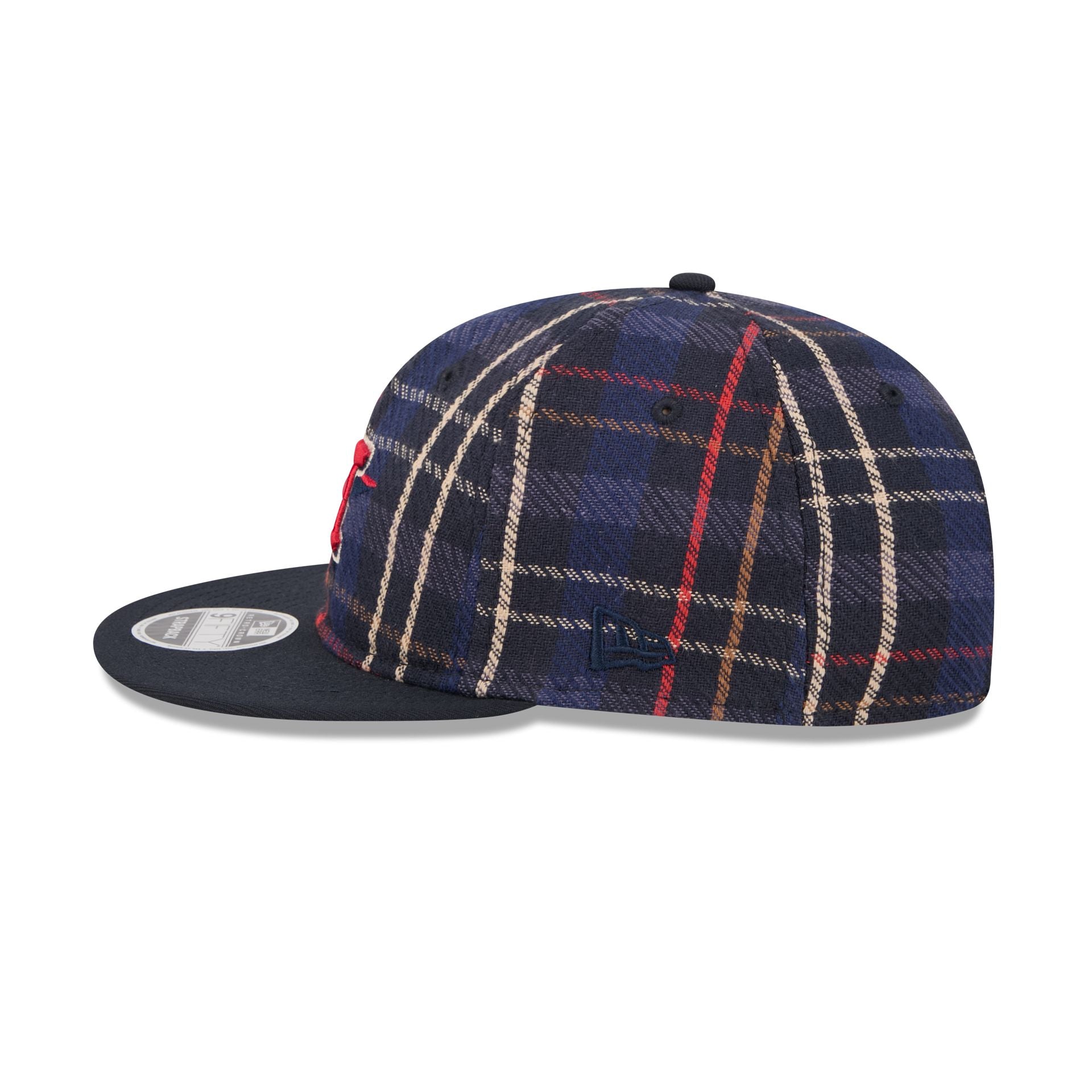 Houston Astros Grunge Plaid Retro Crown 9Fifty Adjustable Hat - Image 4