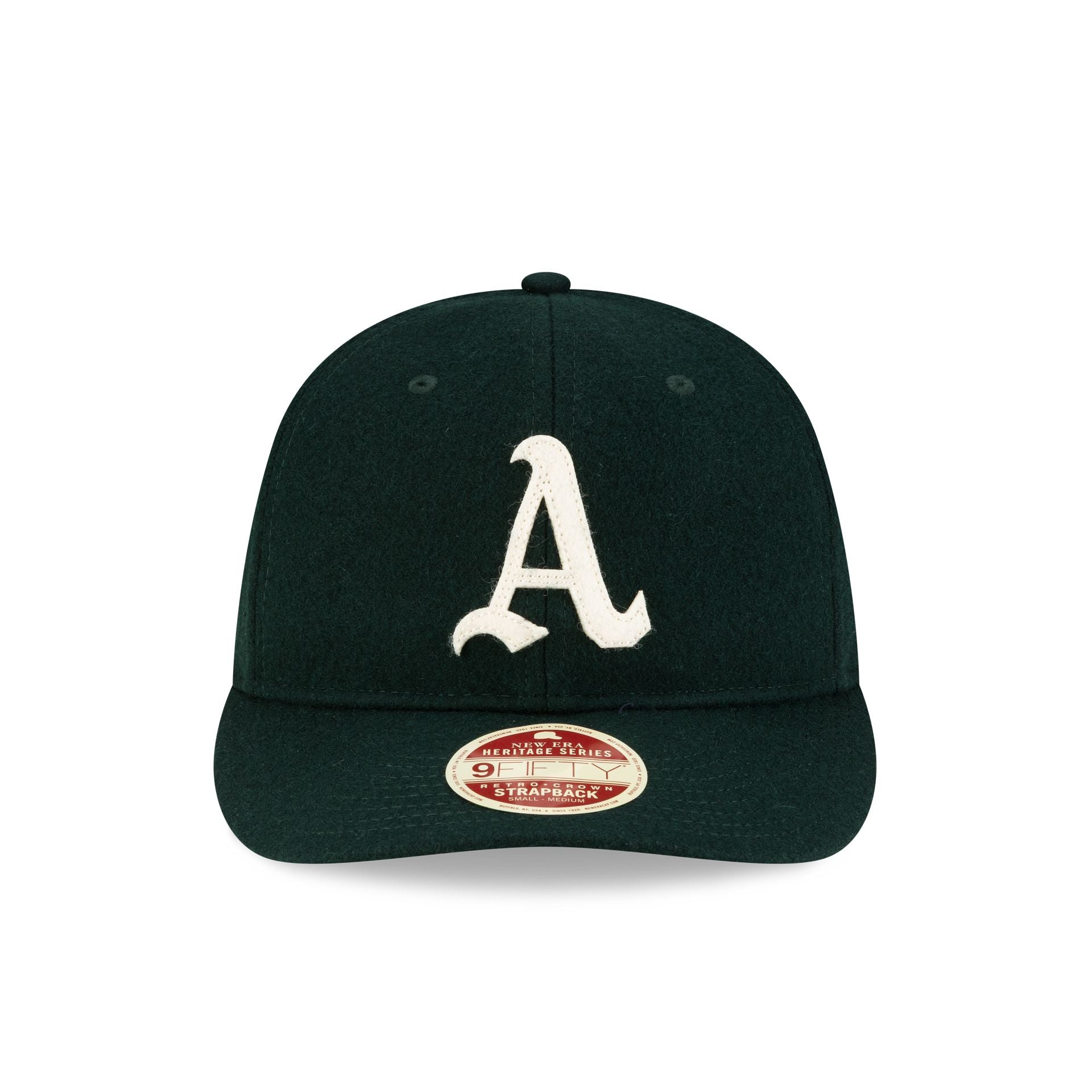 Alternative view of Athletics Melton Wool Heritage Series Retro Crown 9Fifty Strapback Hat