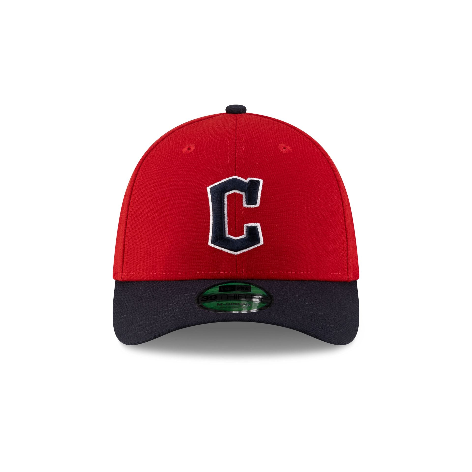 Alternative view of Cleveland Guardians Player Replica 39Thirty M-Crown Stretch Fit Hat