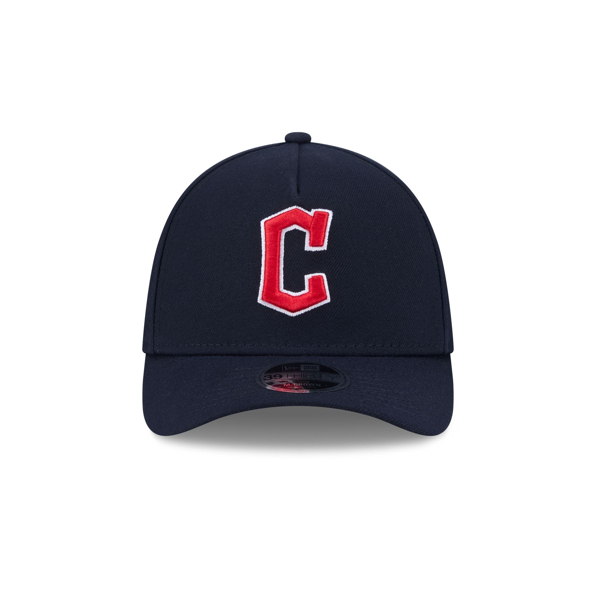 Alternative view of Cleveland Guardians 39Thirty M-Crown A-Frame Stretch Fit Hat