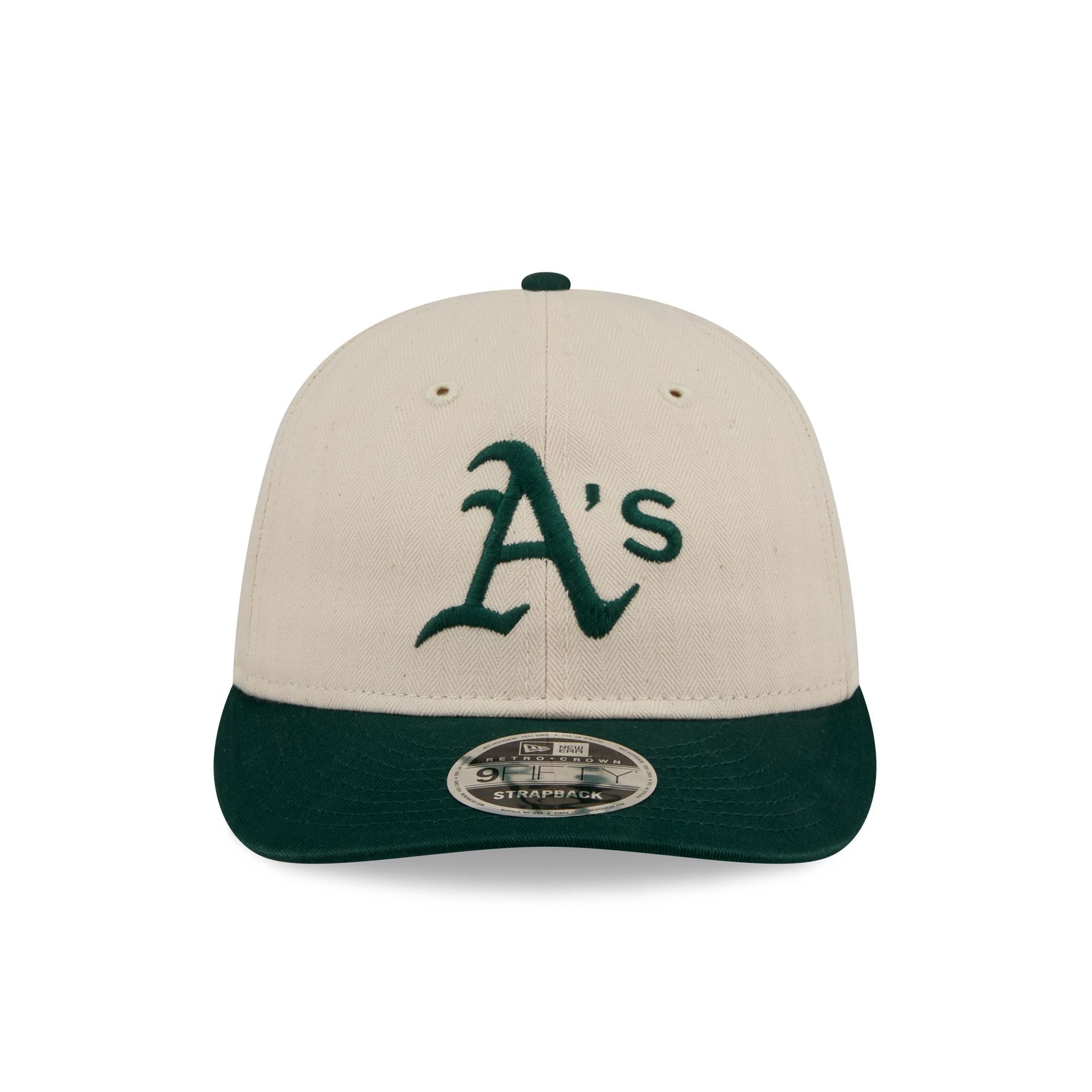 Alternative view of Athletics Three Looms Americana Herringbone Retro Crown 9Fifty Adjustable Hat
