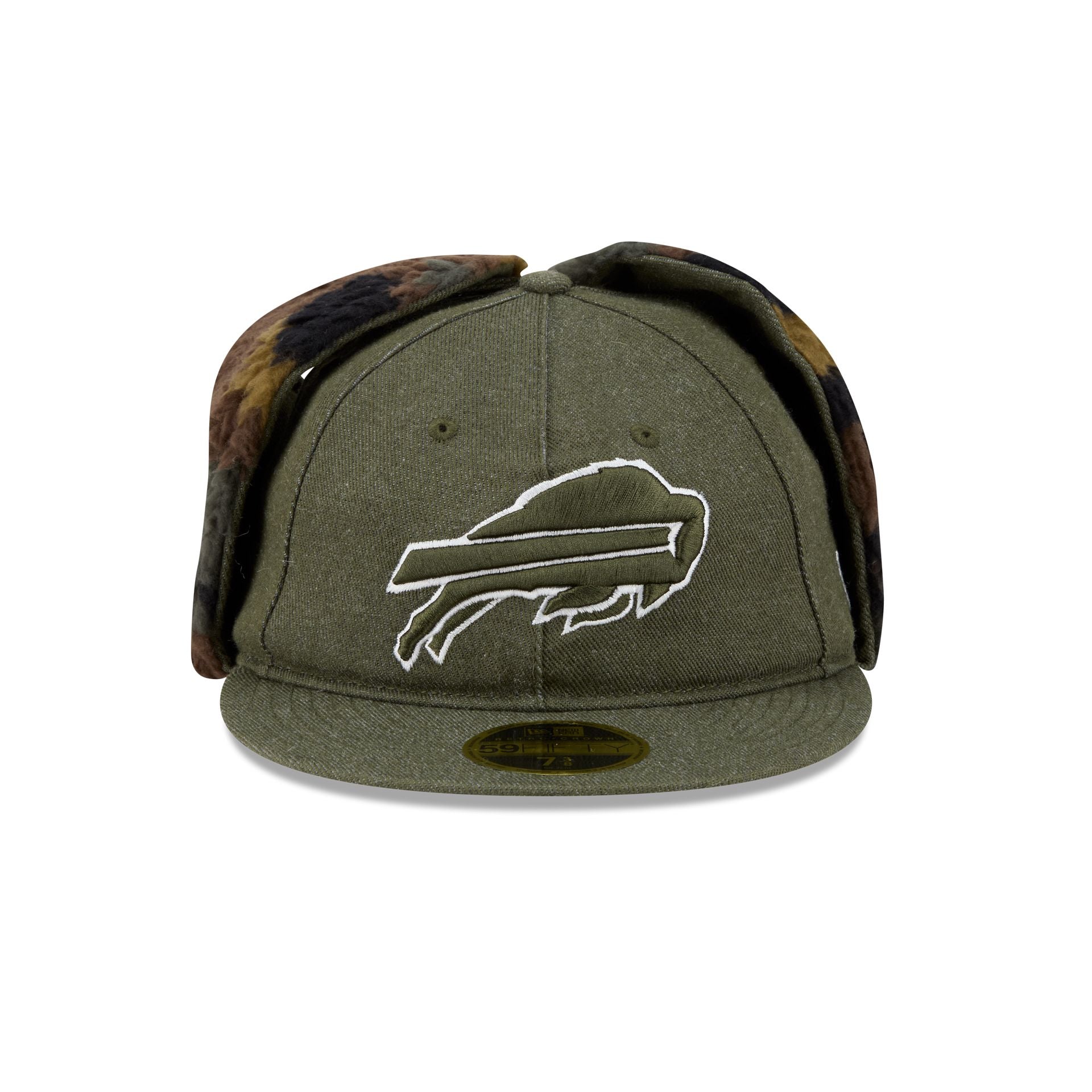 Alternative view of Buffalo Bills Three Looms Cotton Twill Camo Retro Crown Dog Ear 59Fifty Fitted Hat