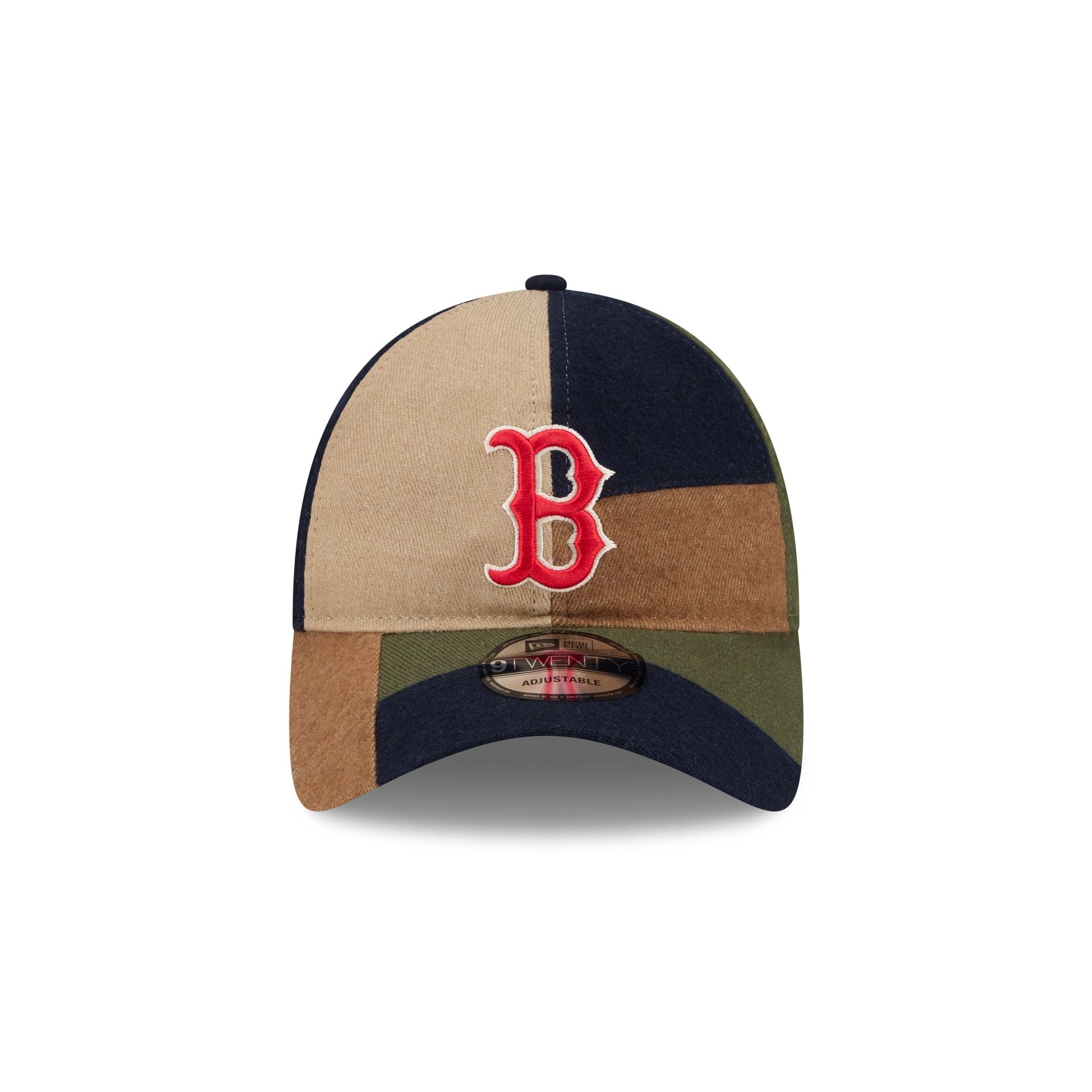 Alternative view of Boston Red Sox Three Looms Cotton Twill Patchwork 9Twenty Adjustable Hat