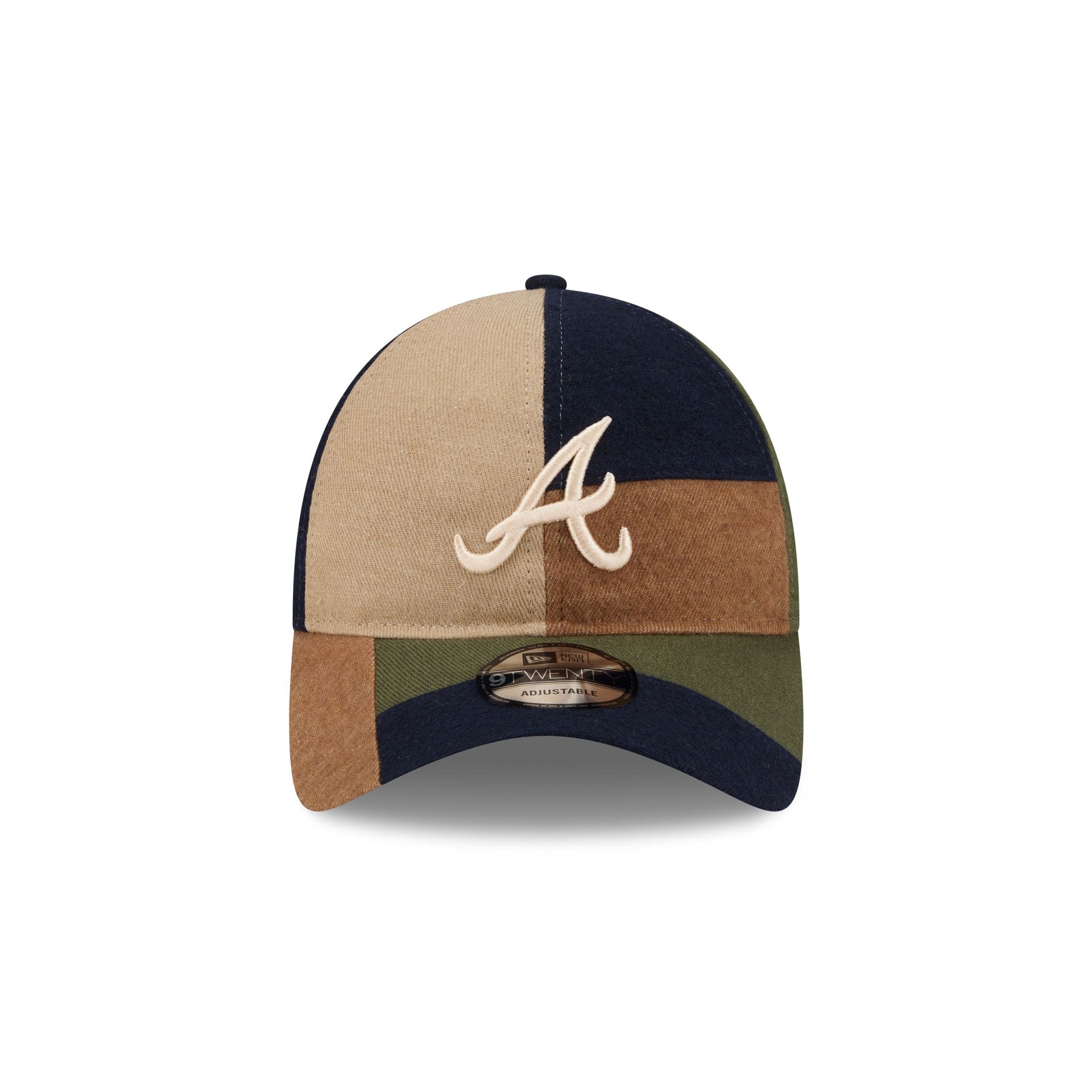 Alternative view of Atlanta Braves Three Looms Cotton Twill Patchwork 9Twenty Adjustable Hat