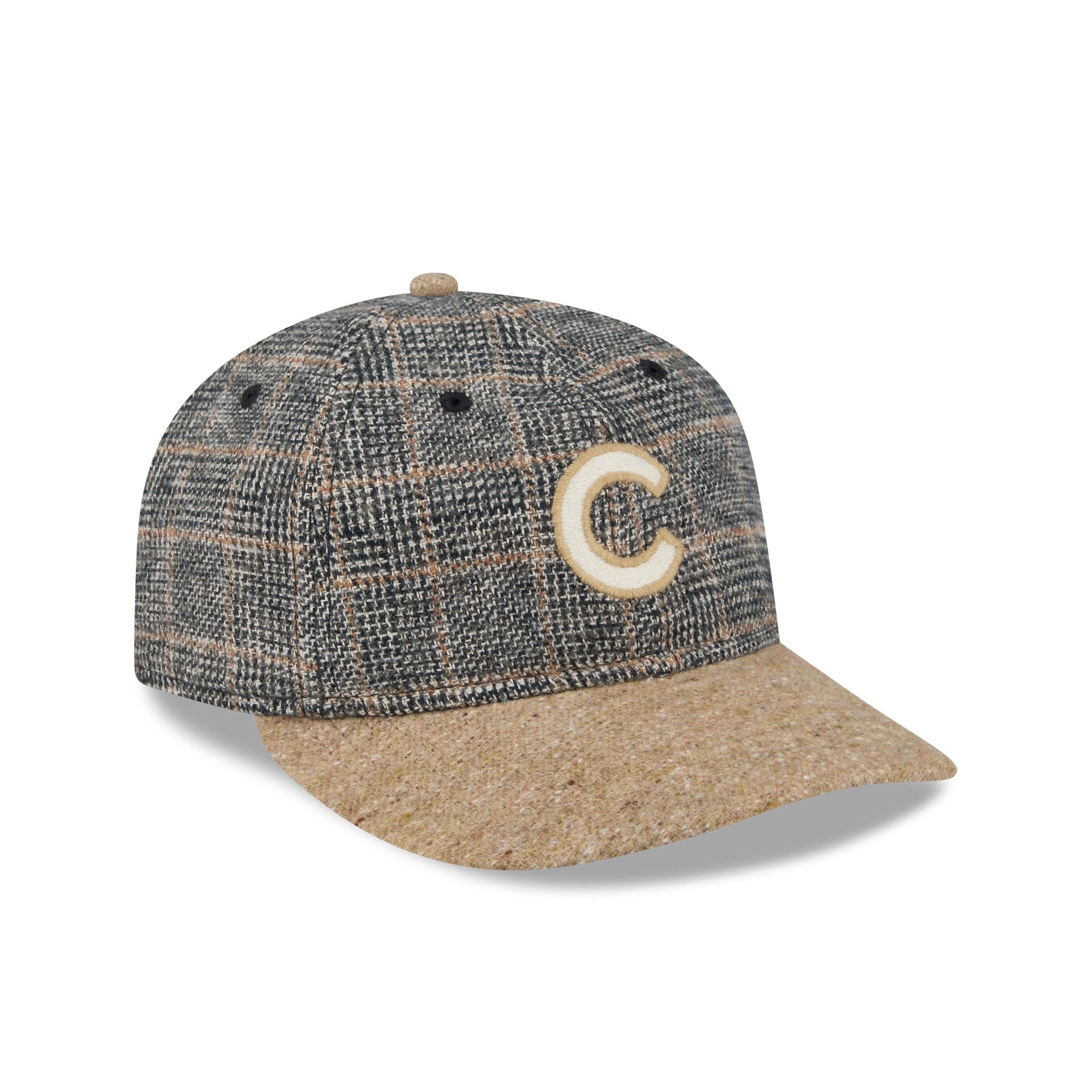 Chicago Cubs Three Looms Vintage Tweed Retro Crown 59Fifty Fitted Hat - Image 3
