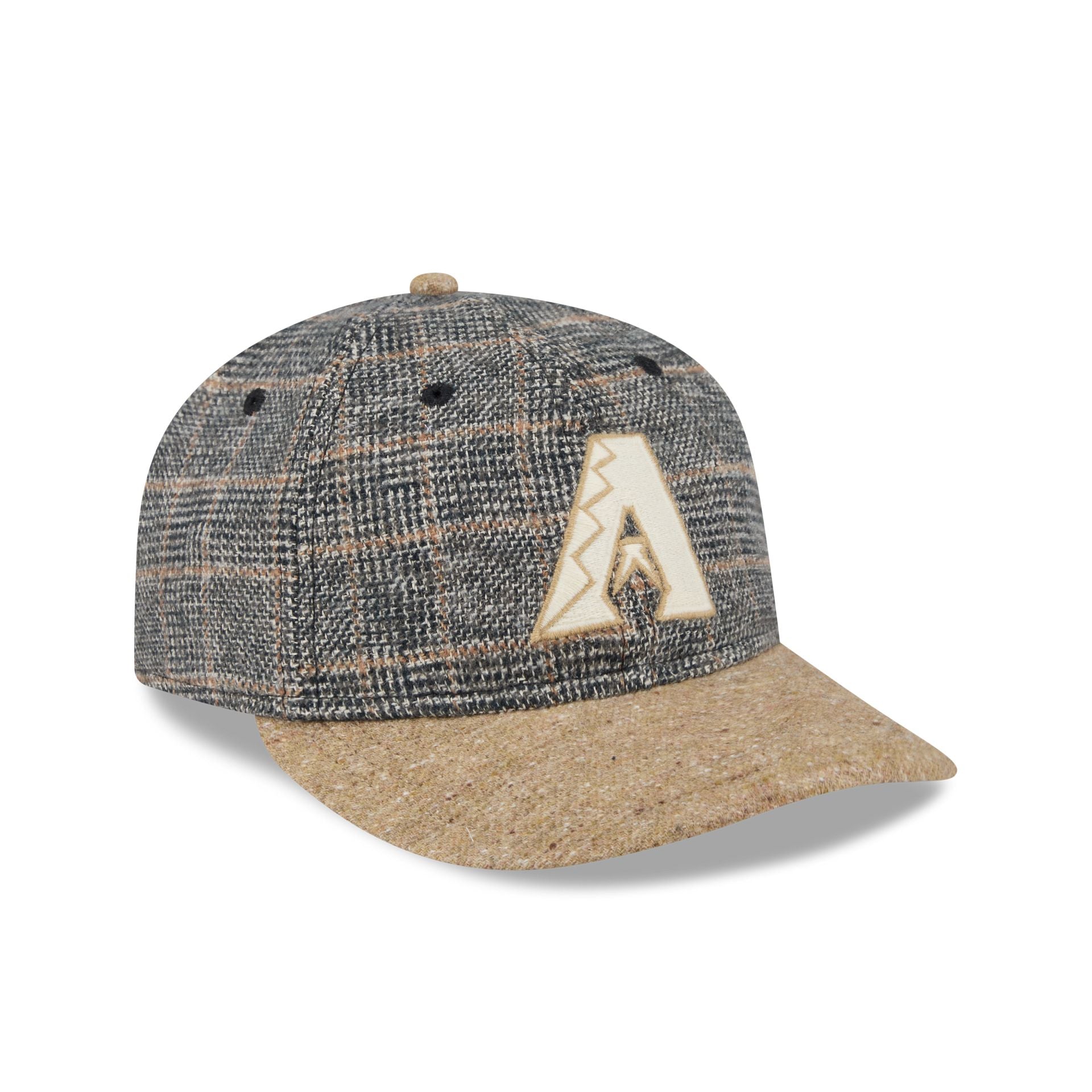 Arizona Diamondbacks Three Looms Vintage Tweed Retro Crown 59Fifty Fitted Hat - Image 3