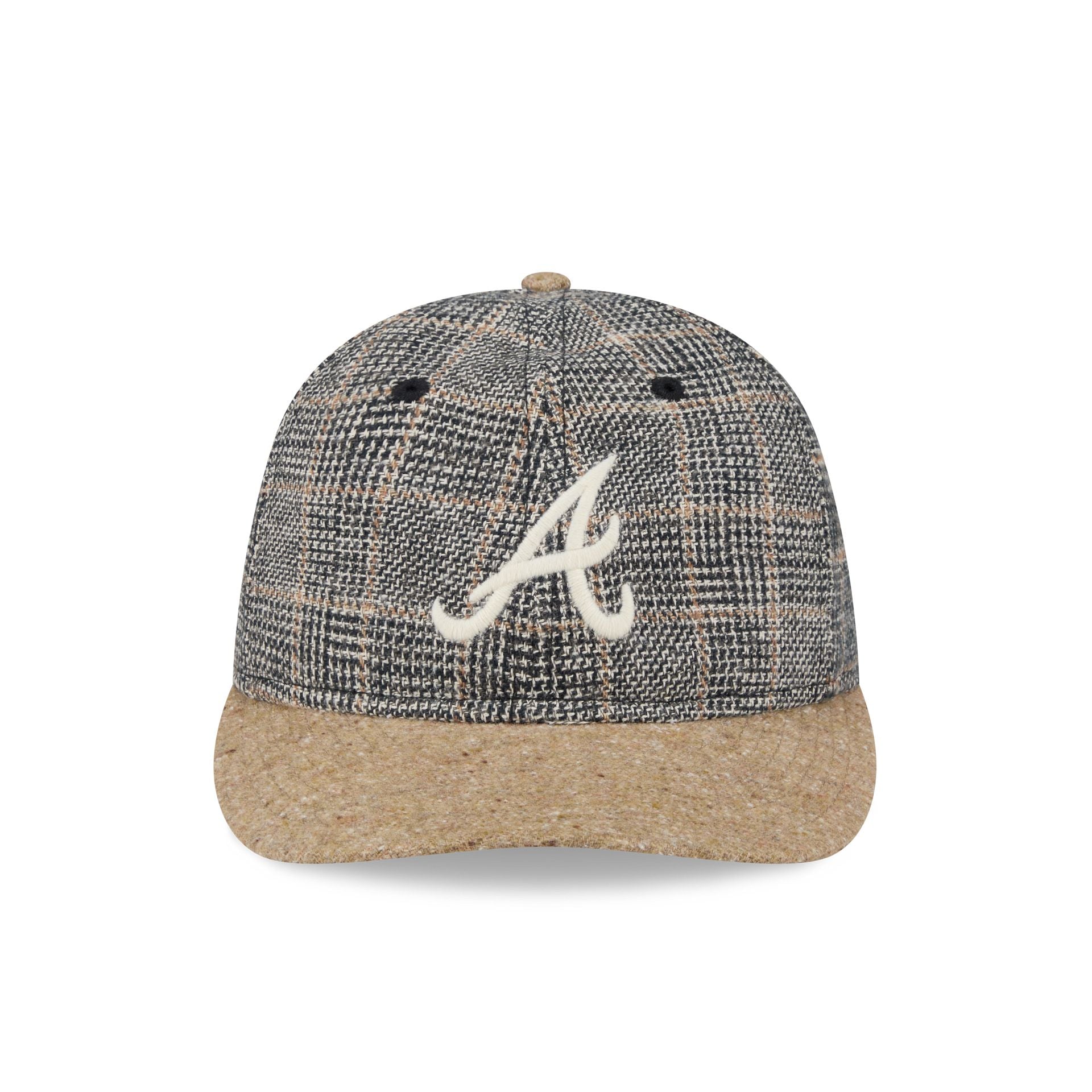 Alternative view of Atlanta Braves Three Looms Vintage Tweed Retro Crown 59Fifty Fitted Hat