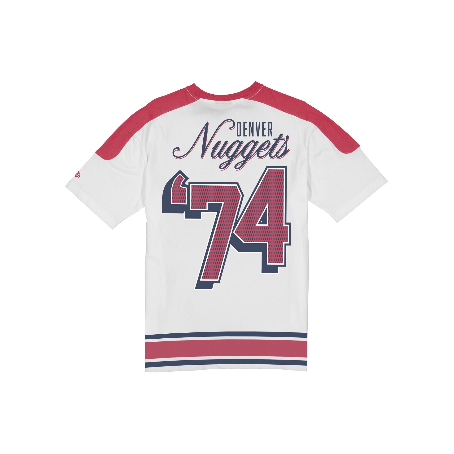 Alternative view of Denver Nuggets Sport Classics Vintage White T-Shirt