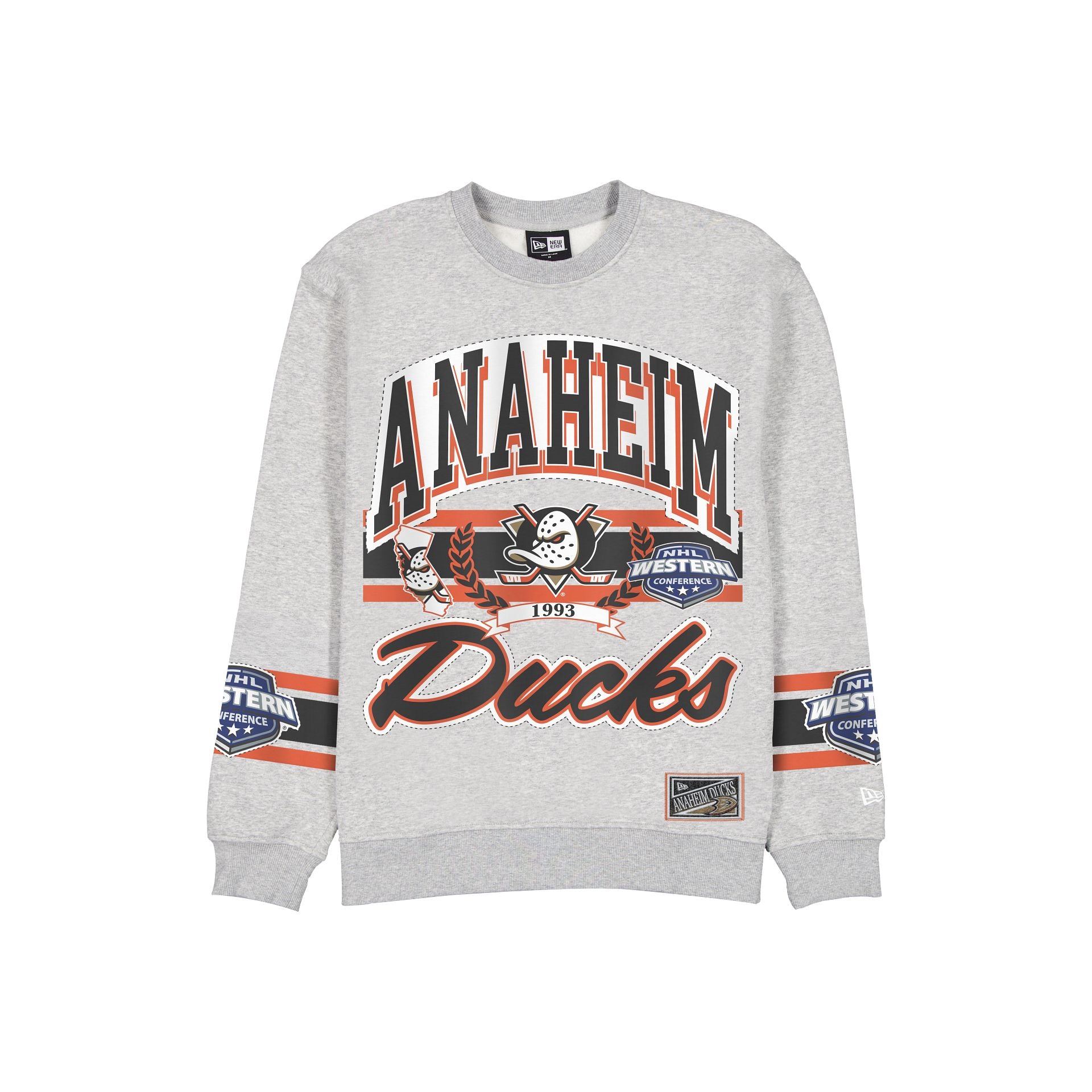 Anaheim Ducks Sport Classics Vintage Gray Crewneck