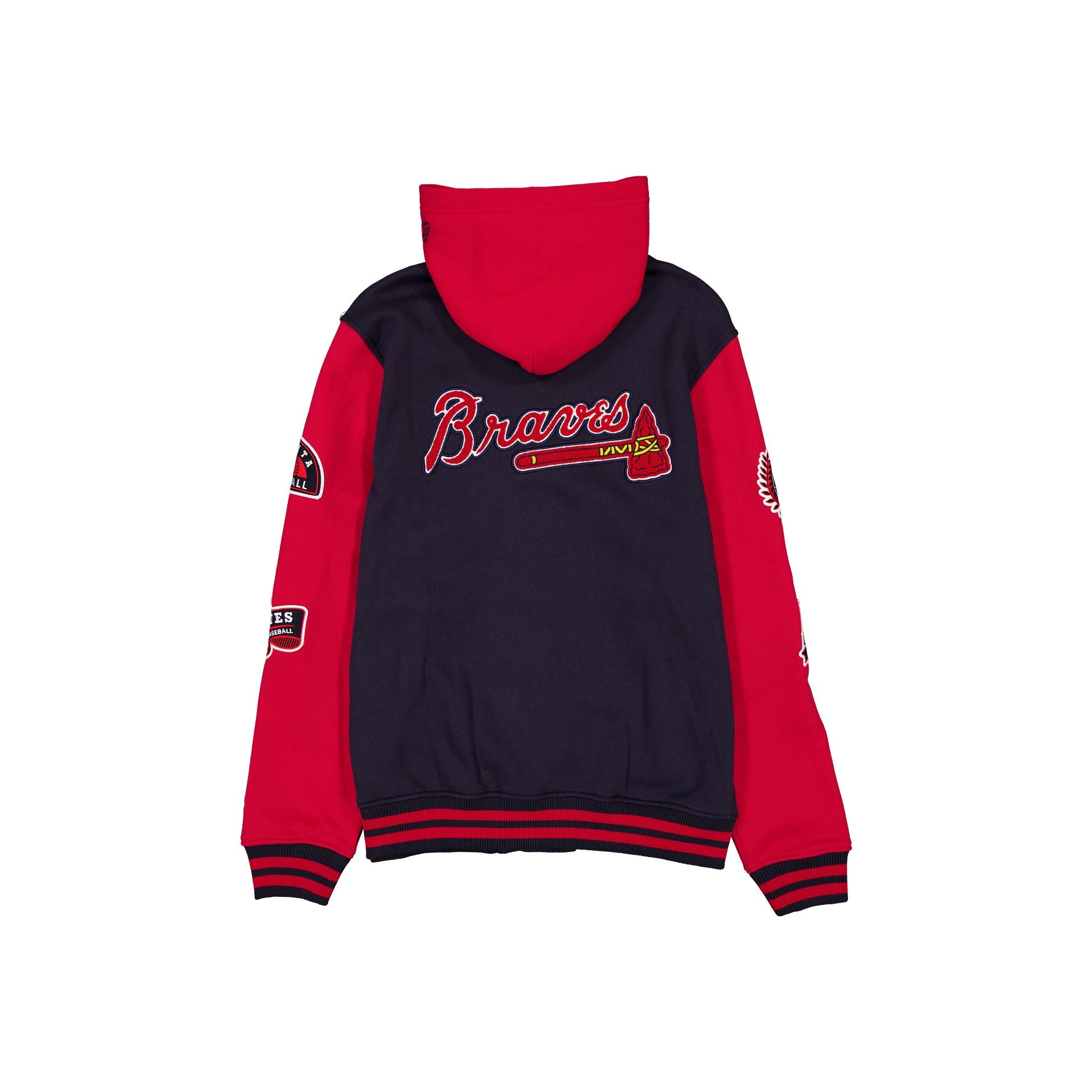 Alternative view of Atlanta Braves Throwback Patch Jacket
