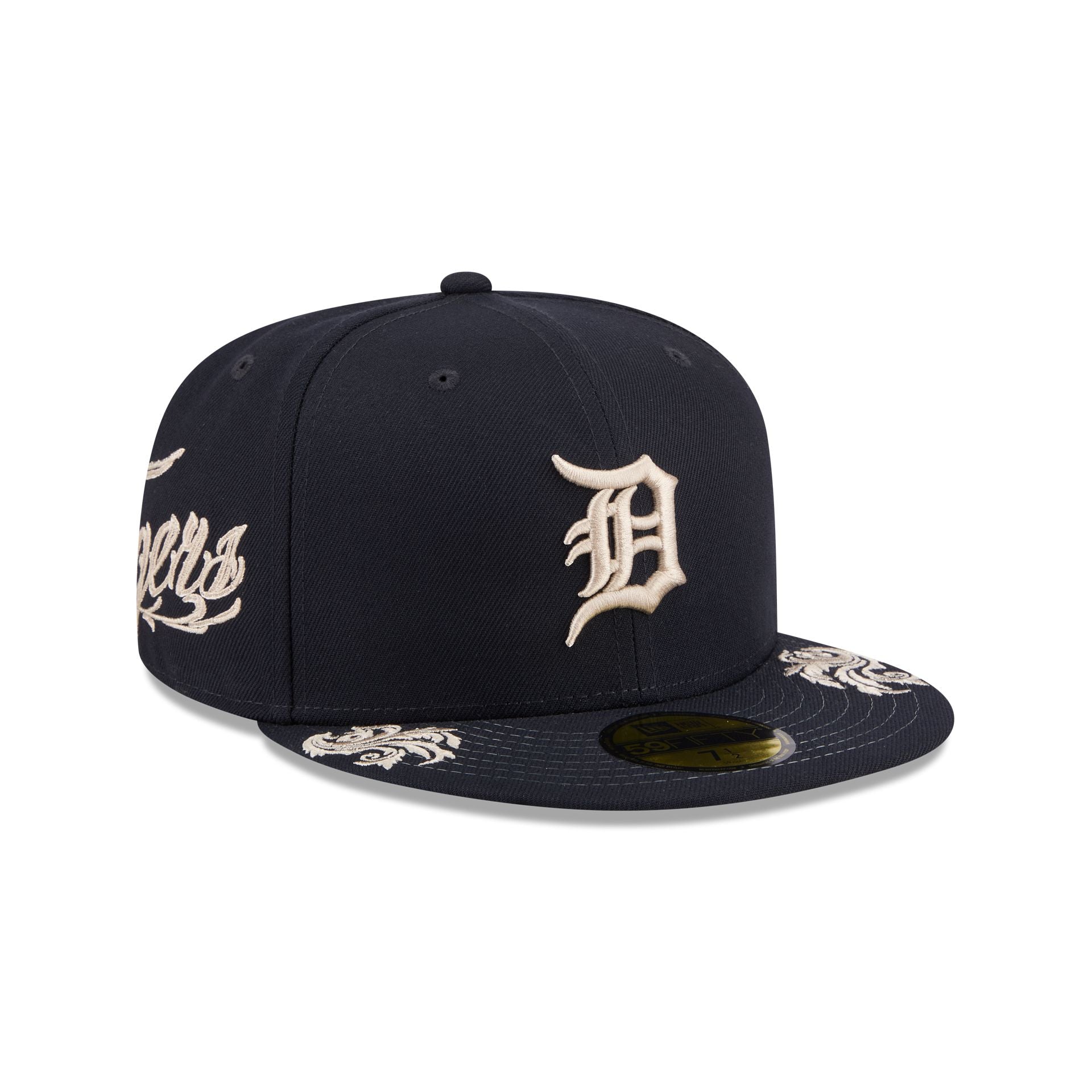 Detroit Tigers Script 59Fifty Fitted Hat