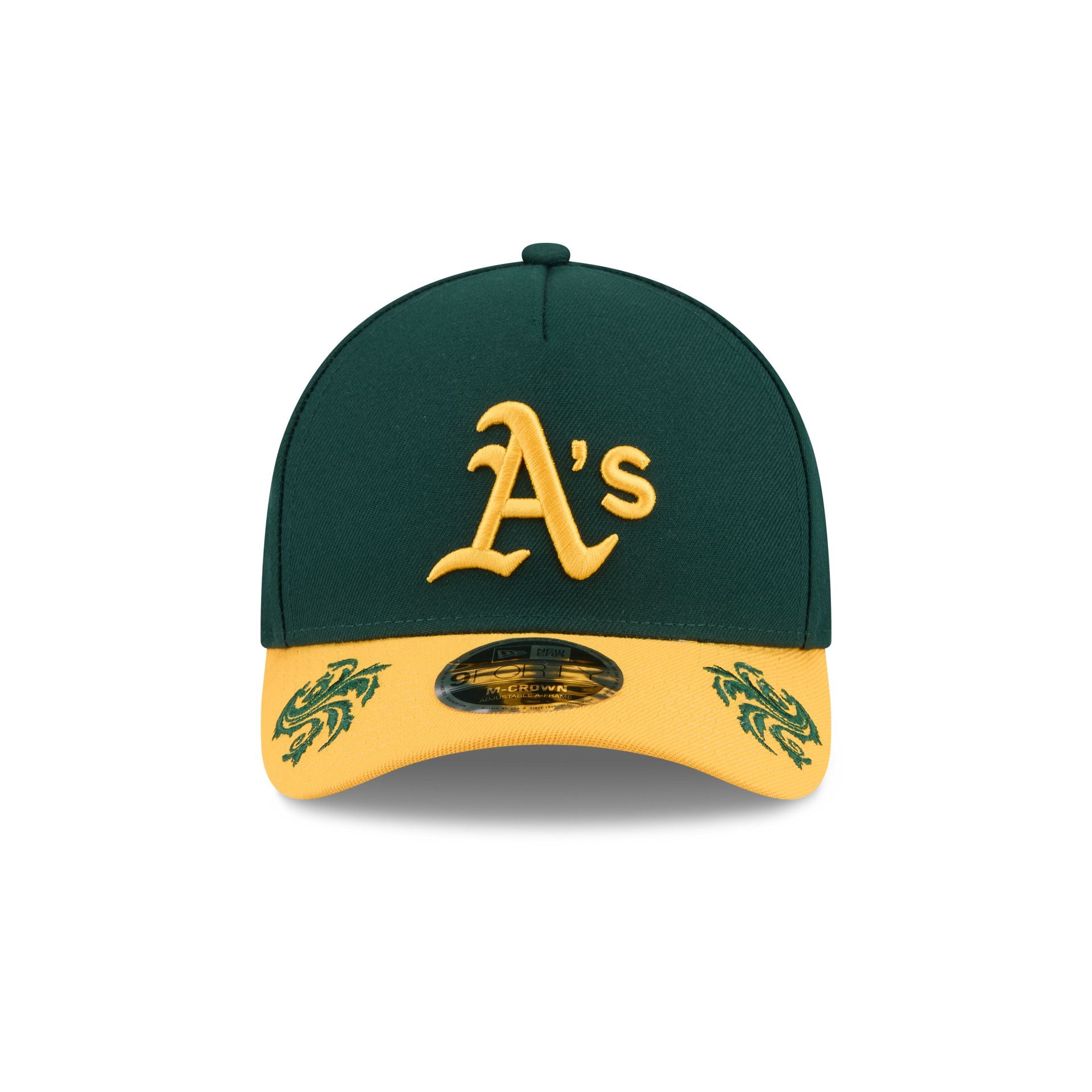 Alternative view of Athletics Script 9Forty M-Crown A-Frame Snapback Hat
