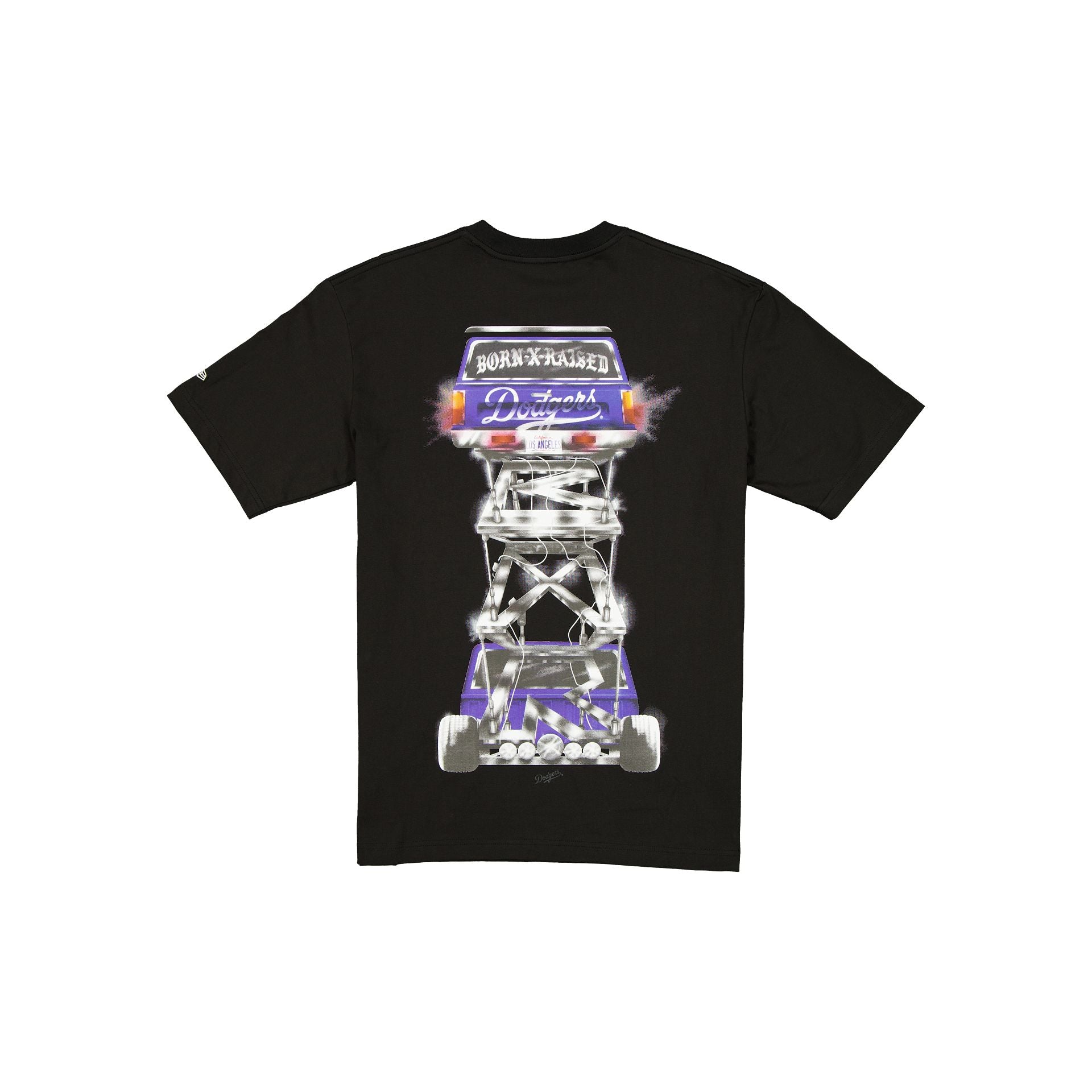 Alternative view of Born X Raised X Los Angeles Dodgers Low Rider Black T-Shirt