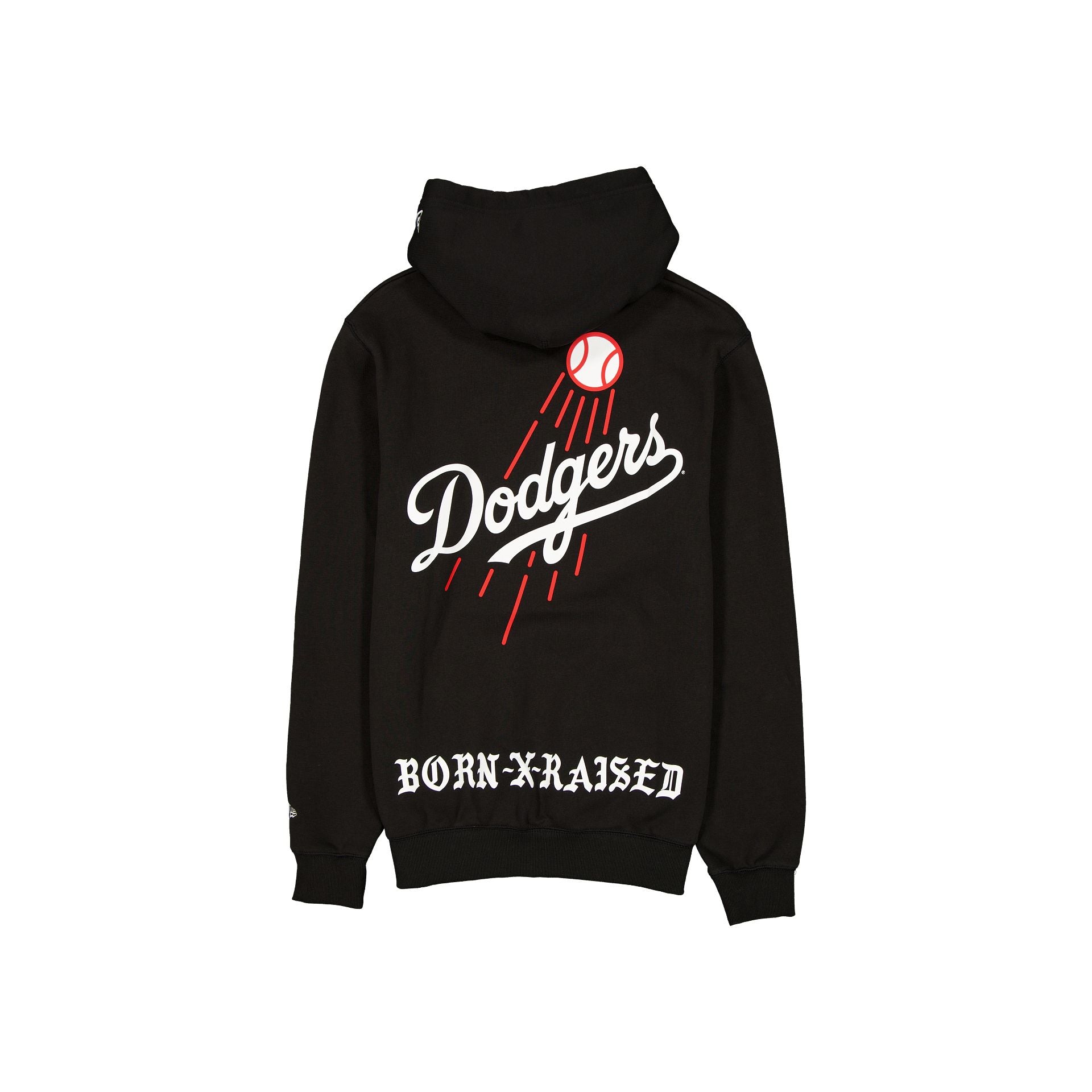 Alternative view of Born X Raised X Los Angeles Dodgers Fly Ball Black Hoodie